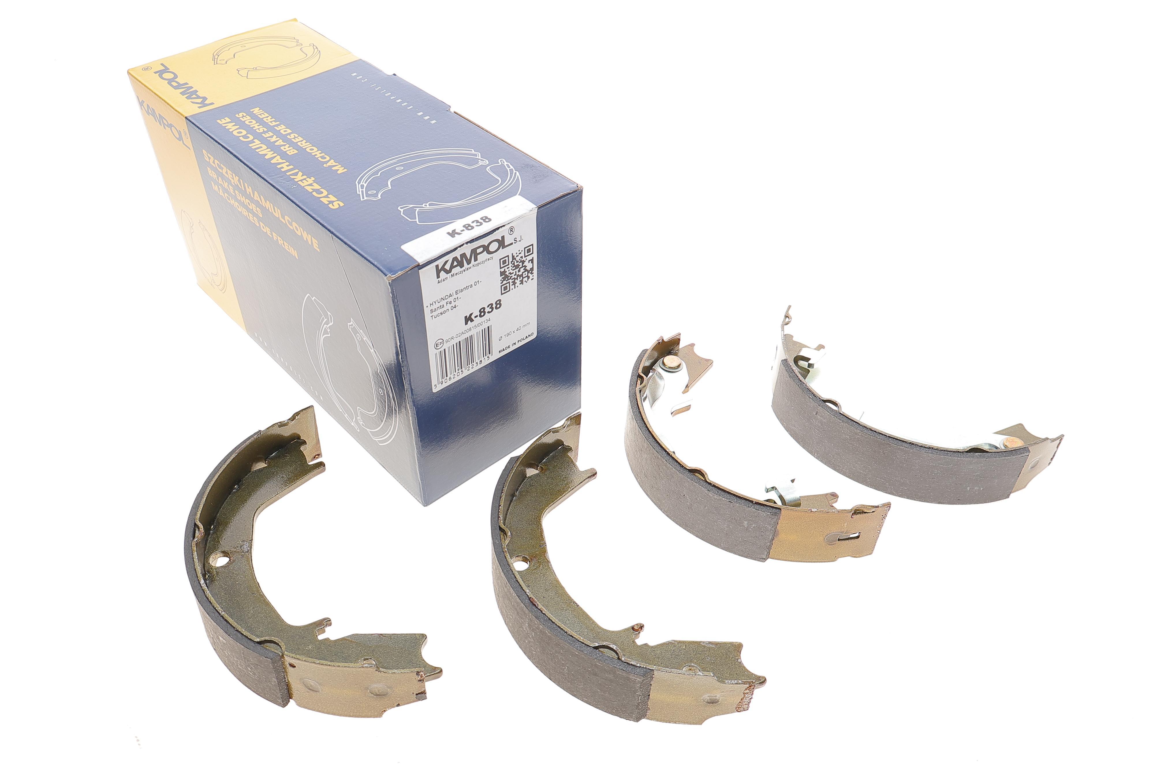 Колодки ручника Hyundai Tucson/Santa Fe 01-06/Kia Sportage 04- (190x40)