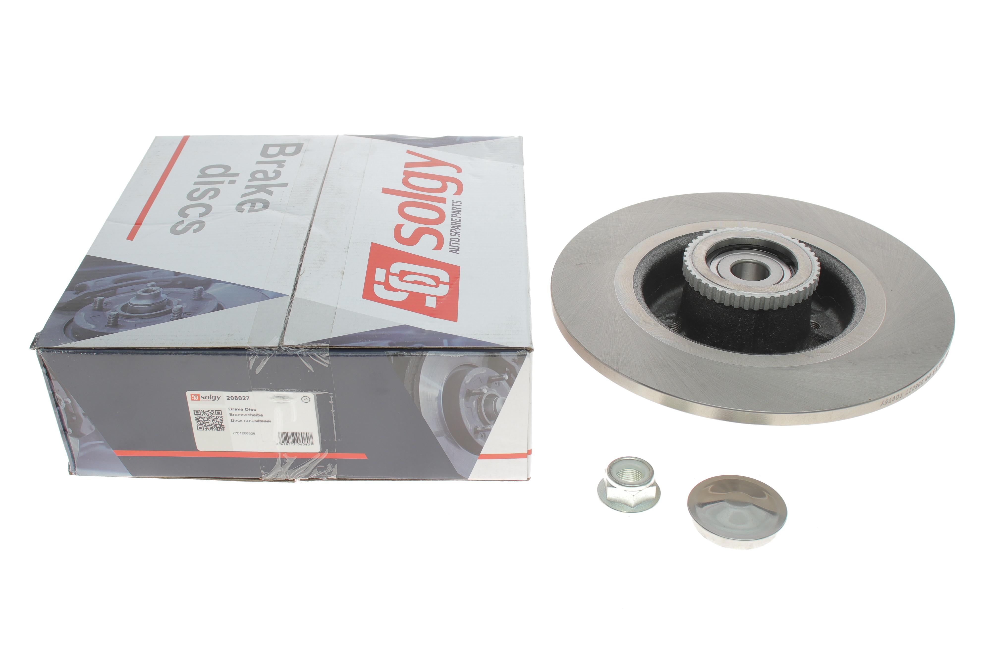 Диск гальмівний (задній) Renault Megane -03 (274x11) (+ABS) (з підшипником)