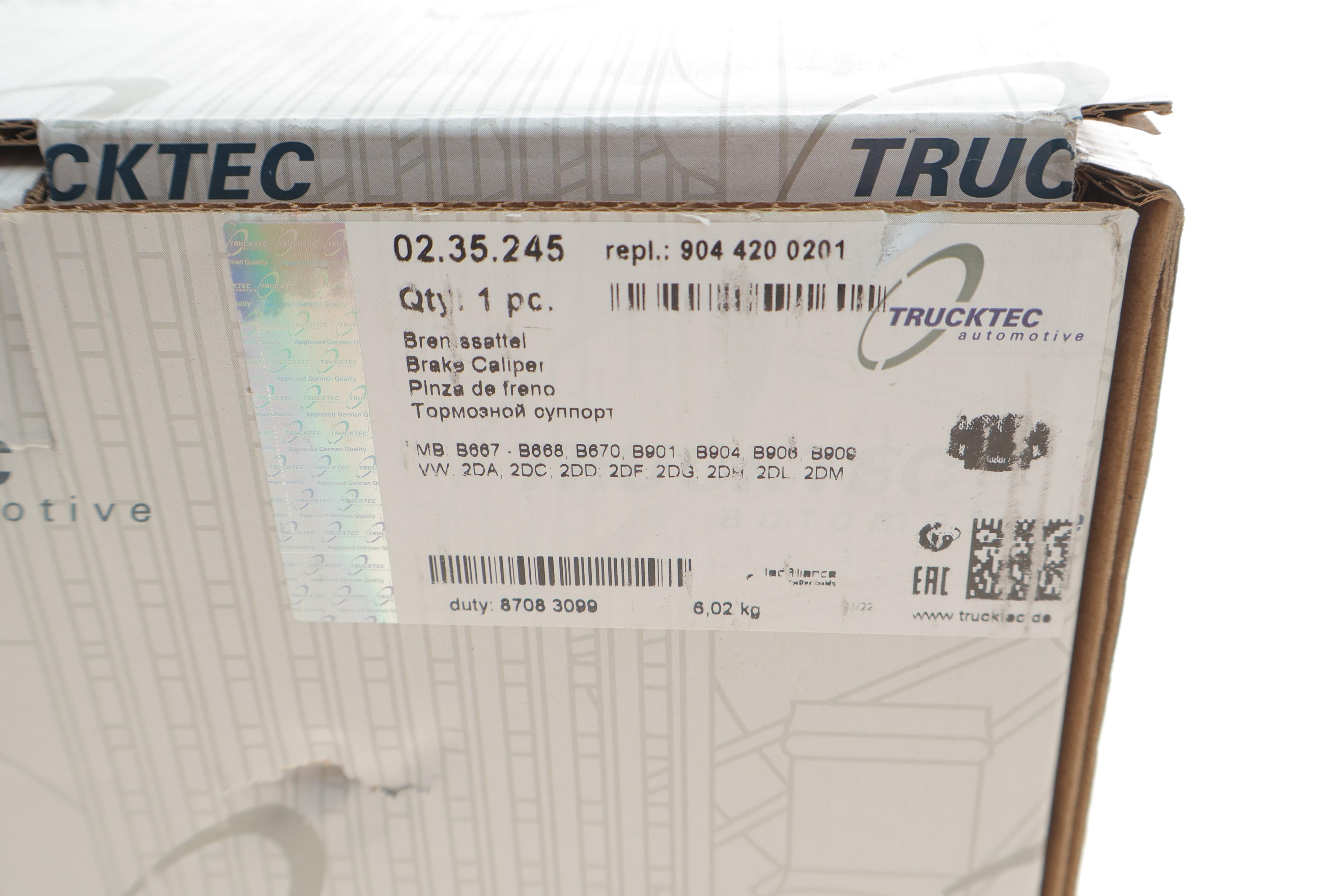 Супорт гальмівний (передній) (R) MB Sprinter 412D (d=45mm) (+ скоба)