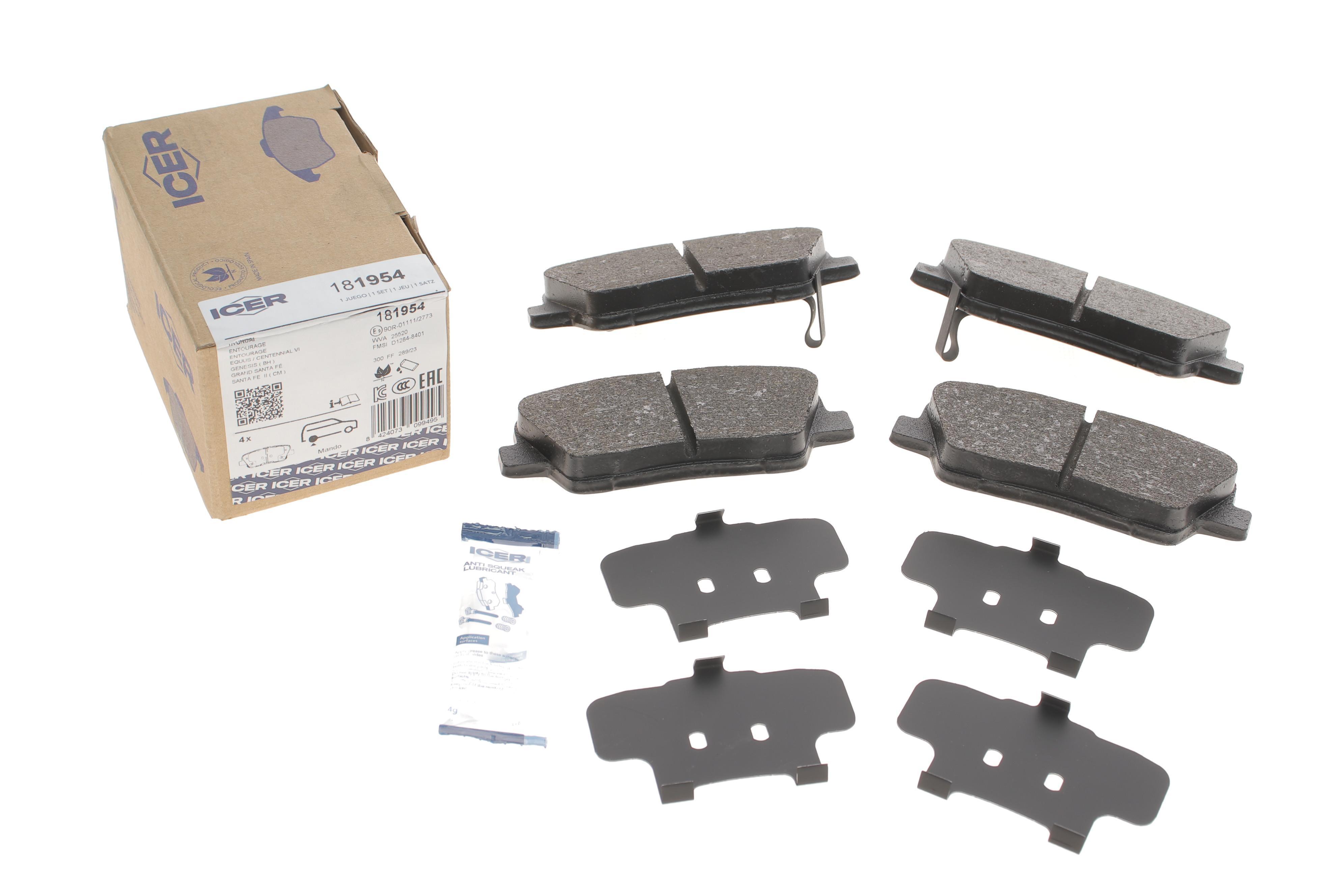 Колодки гальмівні (задні) Hyundai Santa Fe II/III/IV 06-/Genesis/Kia Sorento II/III 09-/Stinger 17-