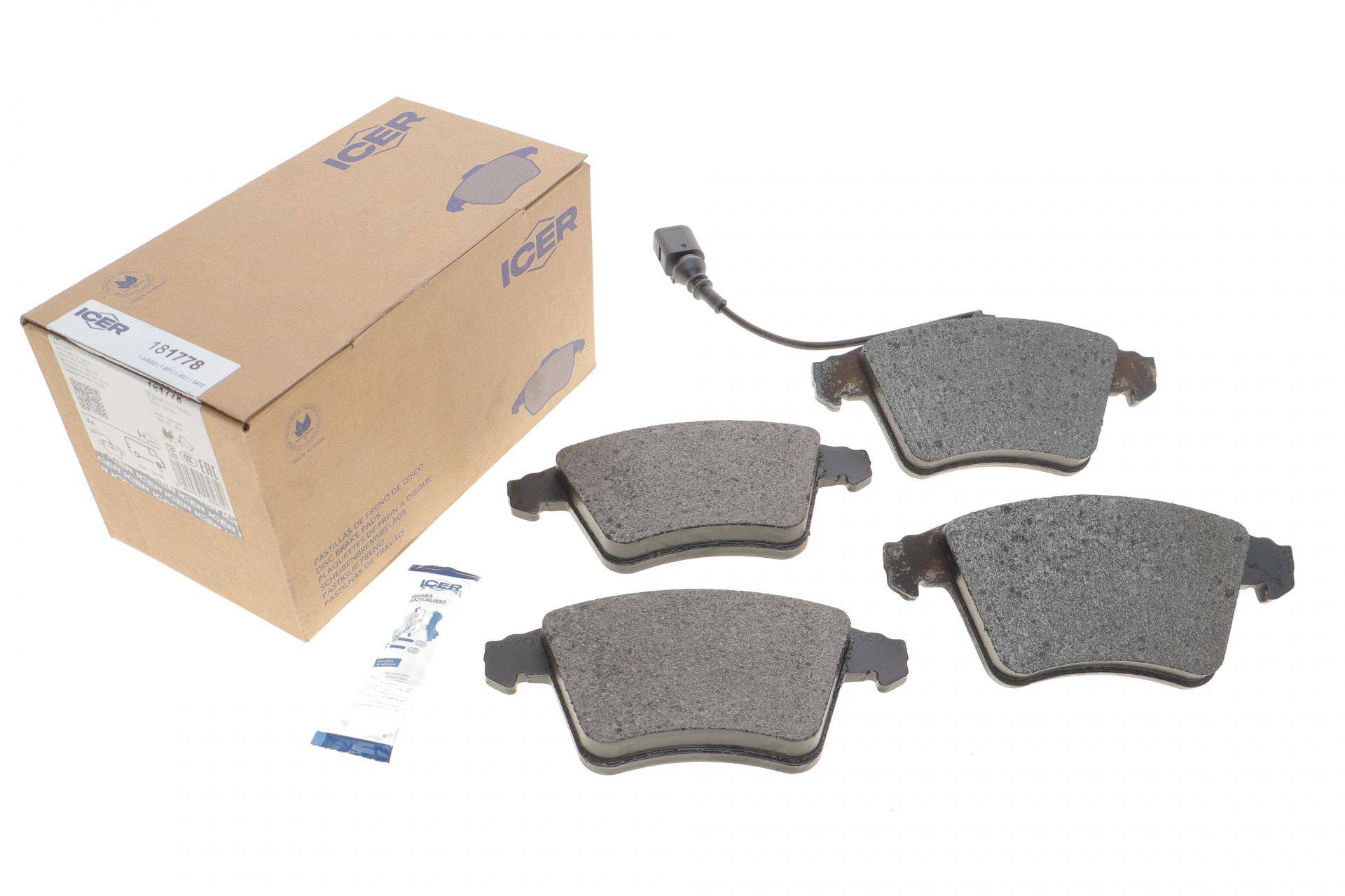 Колодки гальмівні (передні) VW T5/Multivan V 03-15/Touareg 03-10 (+датчик)