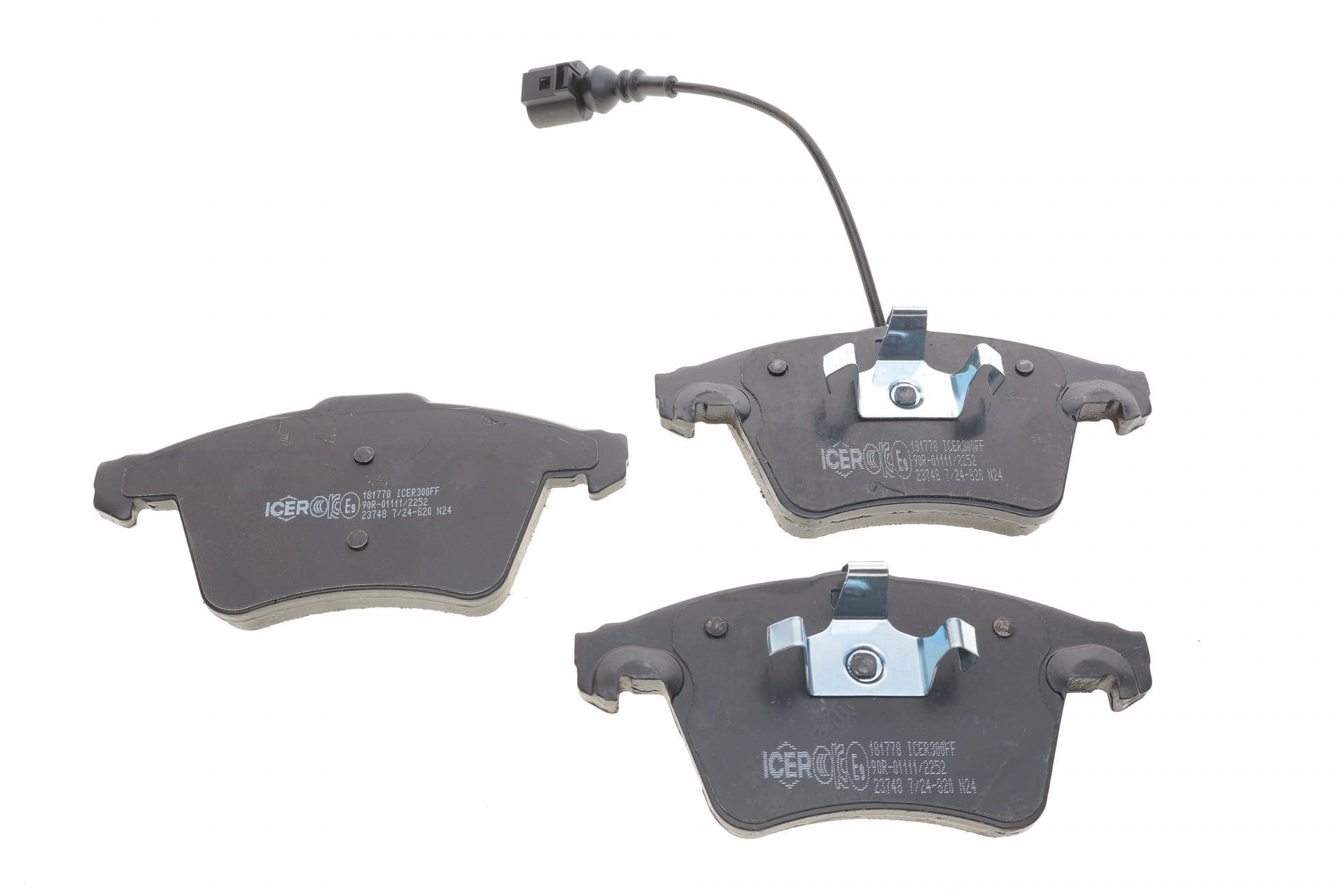 Колодки гальмівні (передні) VW T5/Multivan V 03-15/Touareg 03-10 (+датчик)