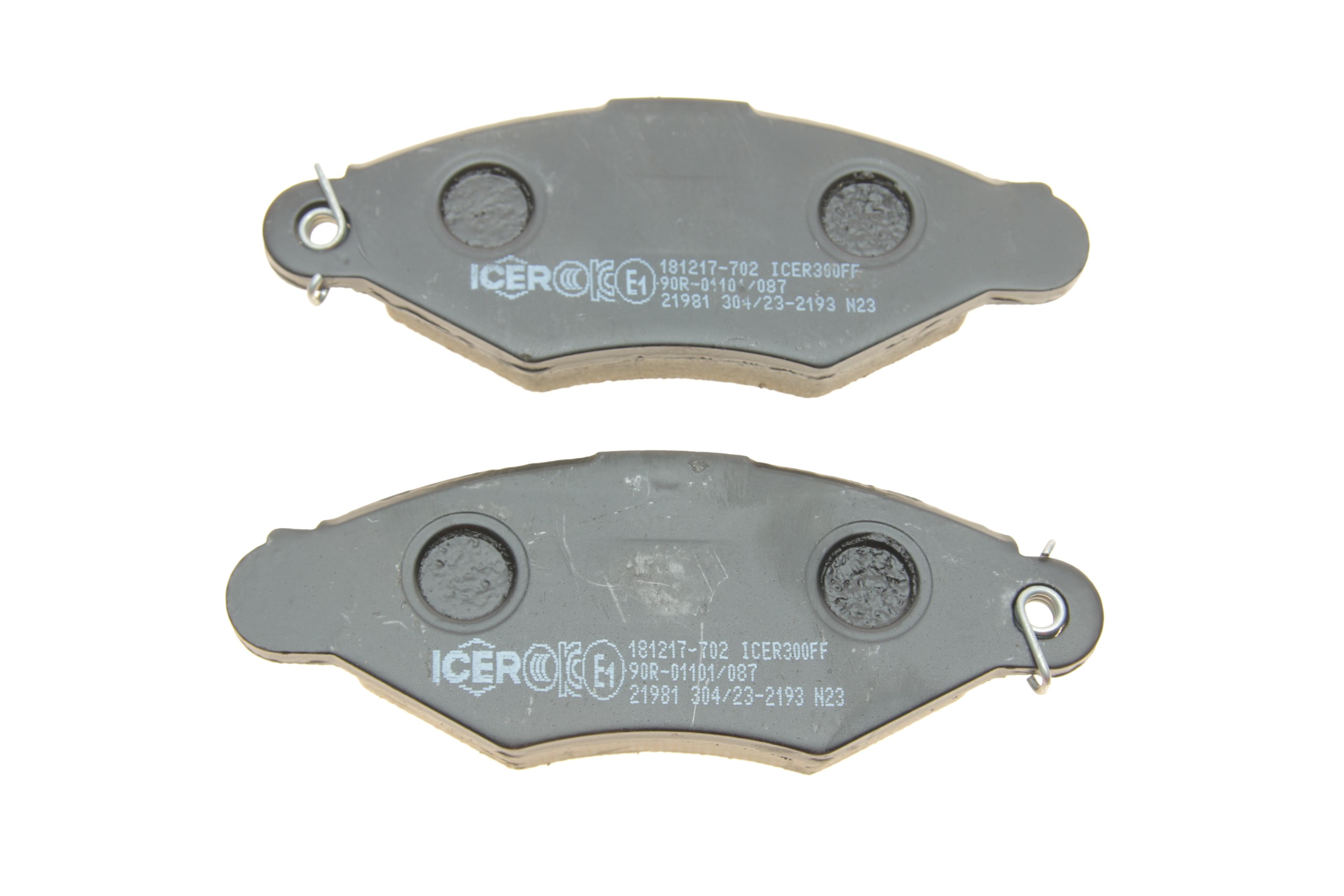 Колодки гальмівні (передні) Renault Kangoo 97-/Nissan Kubistar 03-