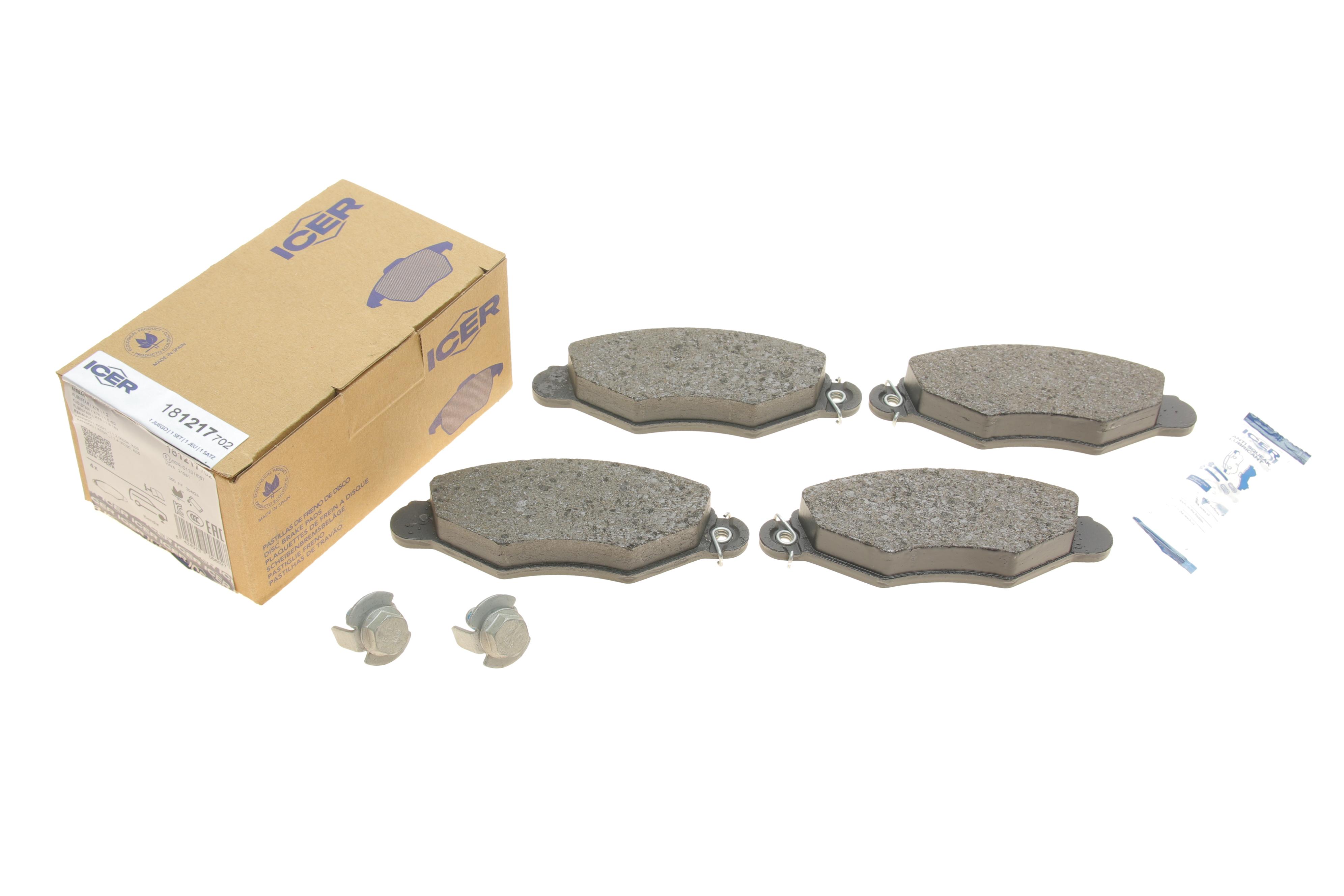 Колодки гальмівні (передні) Renault Kangoo 97-/Nissan Kubistar 03-