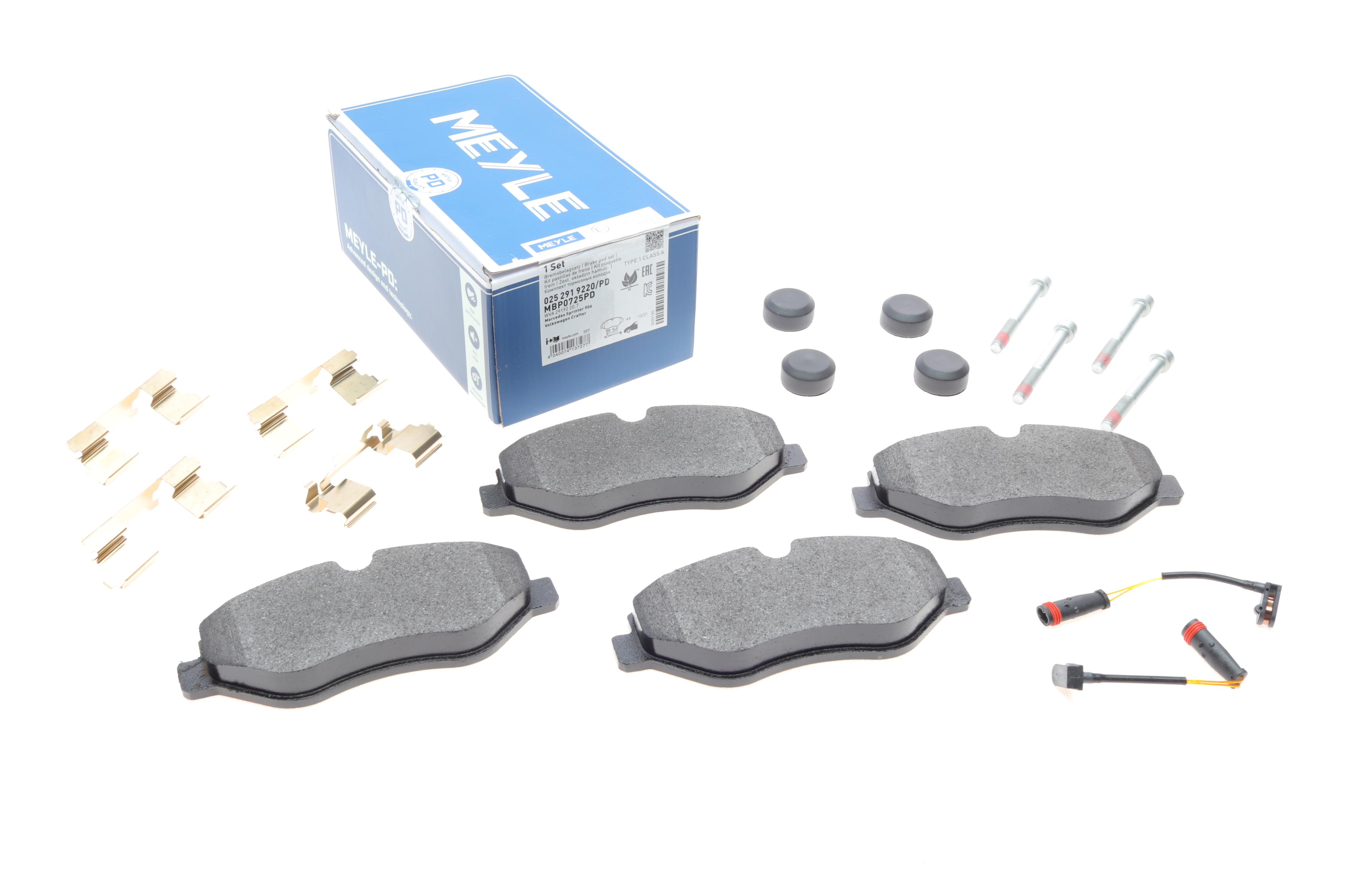 Колодки гальмівні (передні) MB Sprinter (906) /Vito (W639) (Brembo) (Platinum)