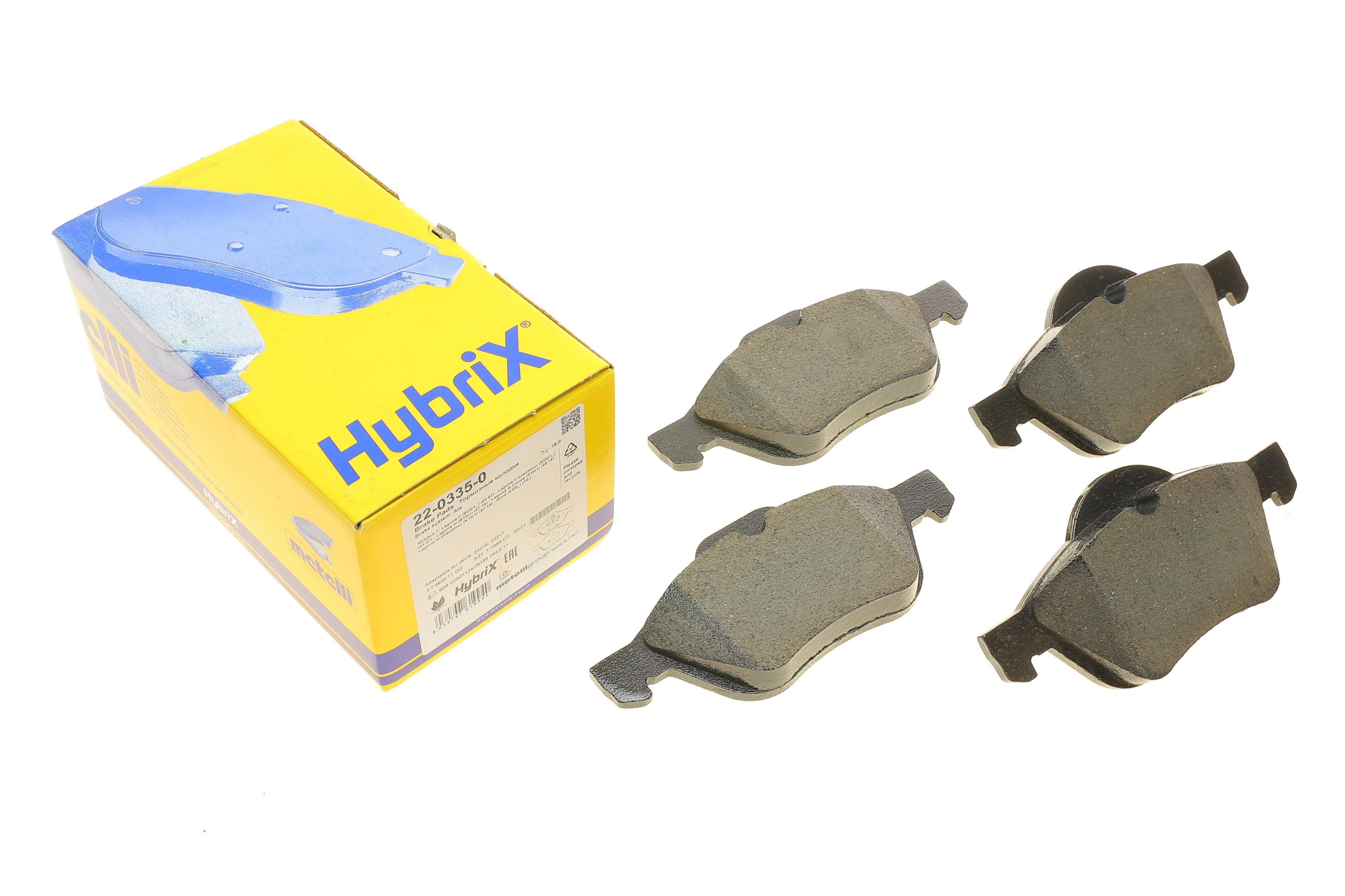 Колодки гальмівні (передні) Renault Laguna II/III 01-15/Megane II 03-/Wind 10-