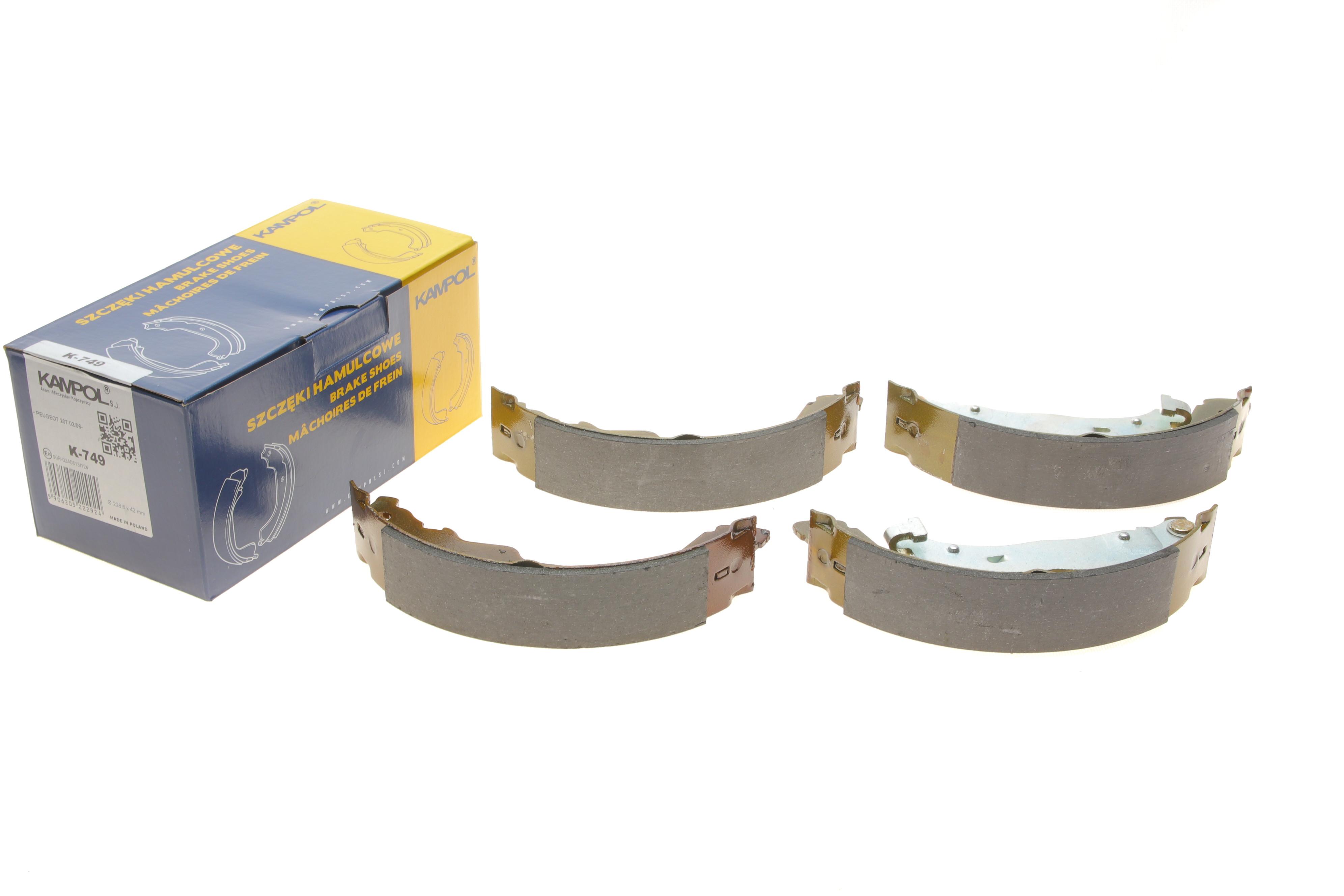 Колодки гальмівні (задні) Peugeot 207/Citroen C3 06- (барабанні) (228.6x42)