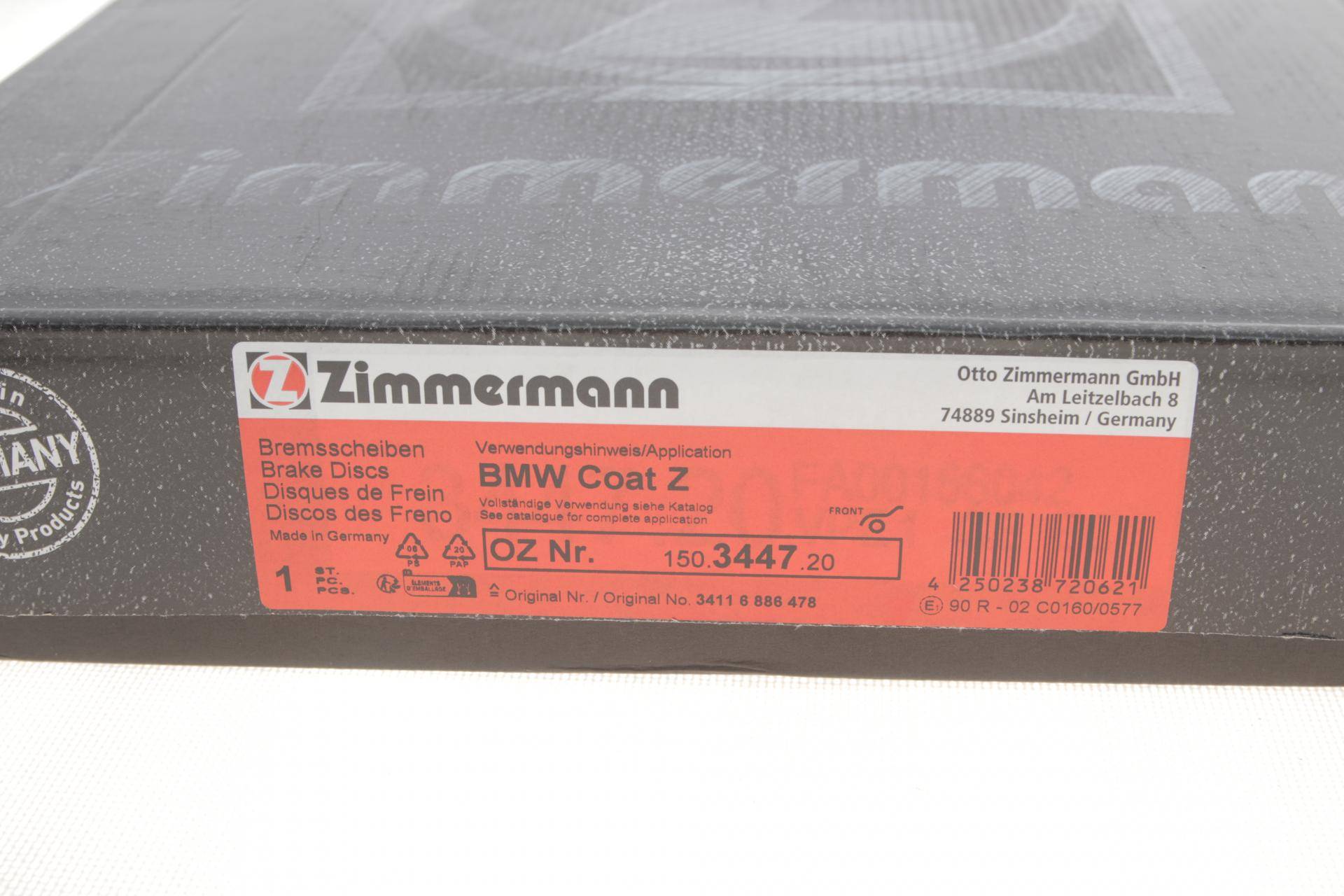 Диск гальмівний (передній) BMW X5 (E70) 06-13/X6 (E71/E72) 07-14 (332x30) (з покриттям) (вентильований)