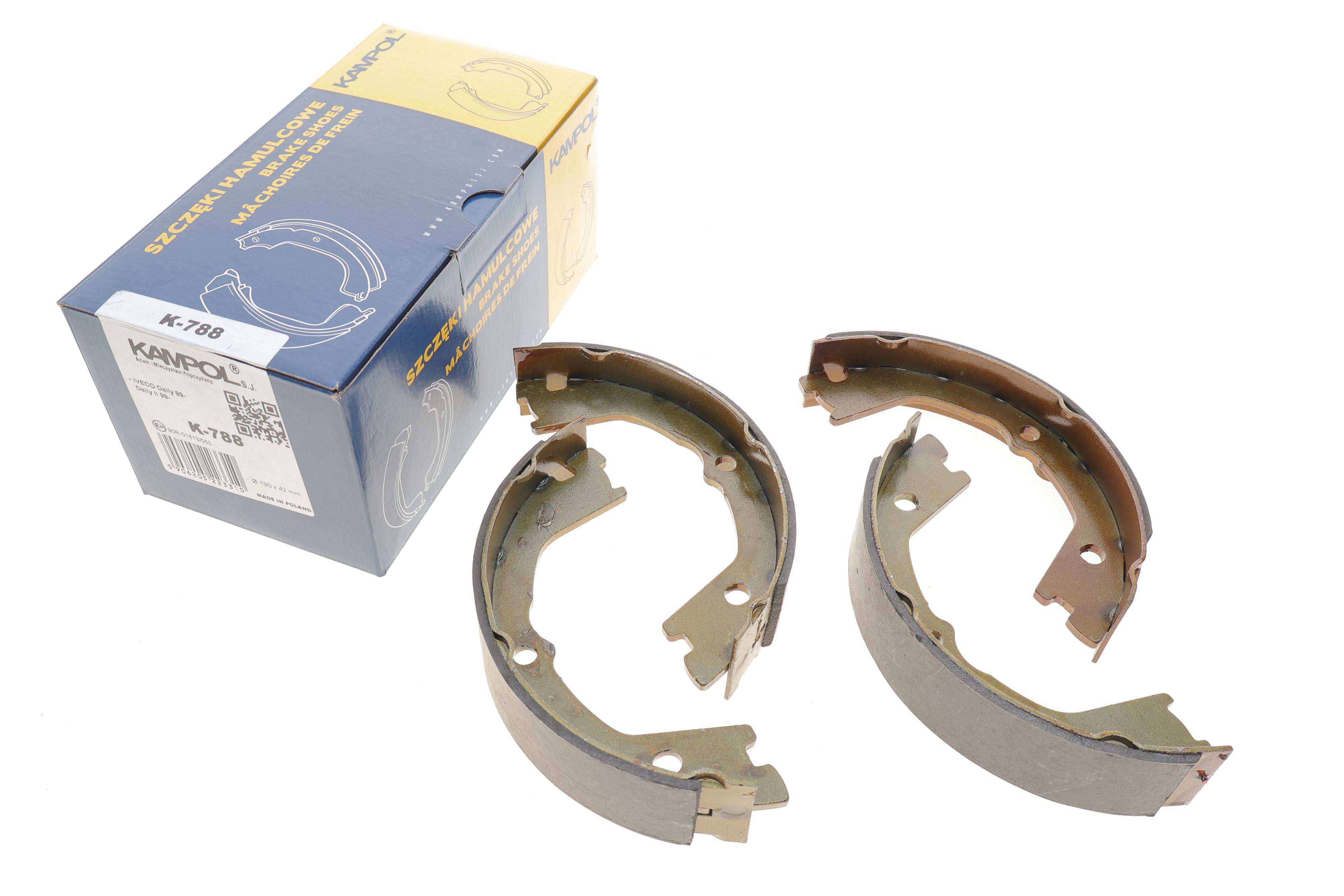 Колодки ручника Iveco Daily 78- (190x42)