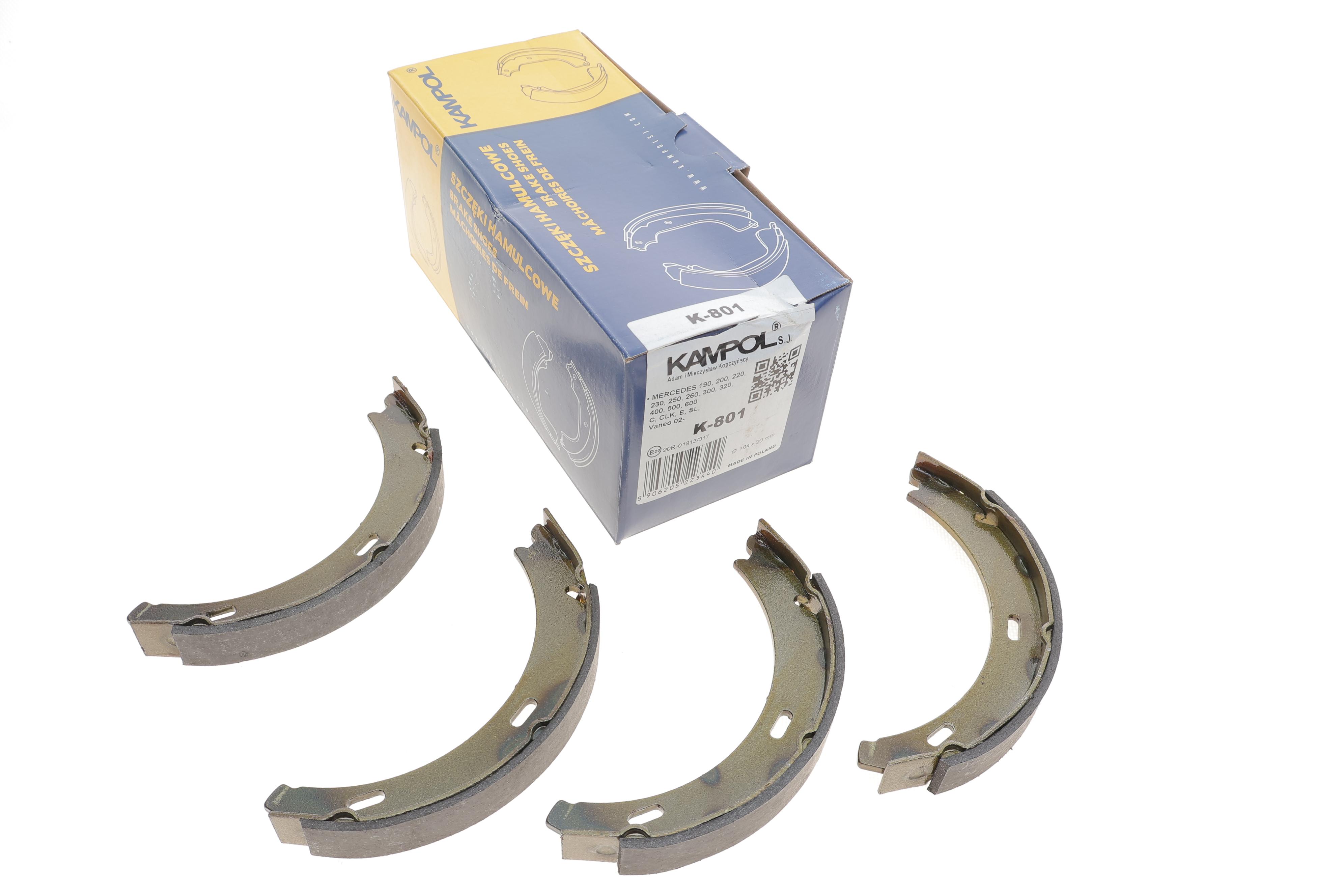 Колодки ручника MB C-class (W202/203) 93-07/A-class (W168/169) 97-12 (164x20)