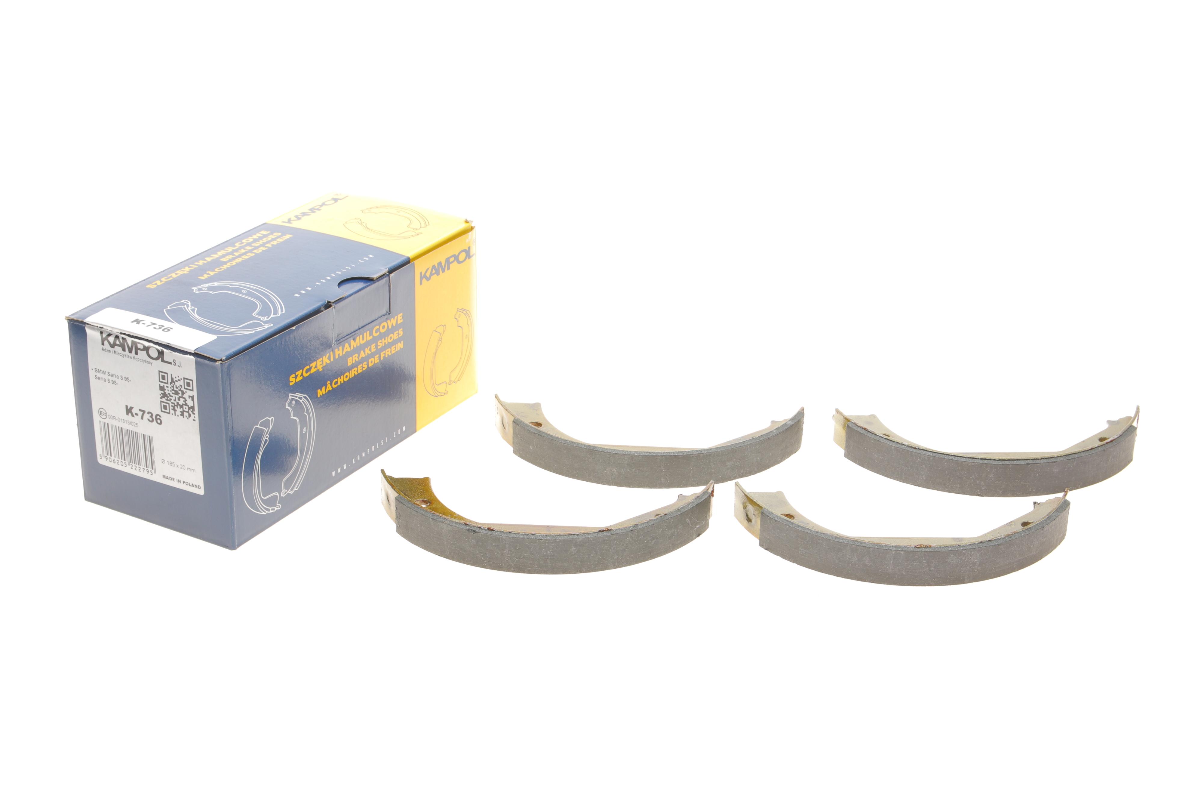 Колодки ручника BMW 3 (E46/E90-93)/5 (E39) 95-04 (185x20)