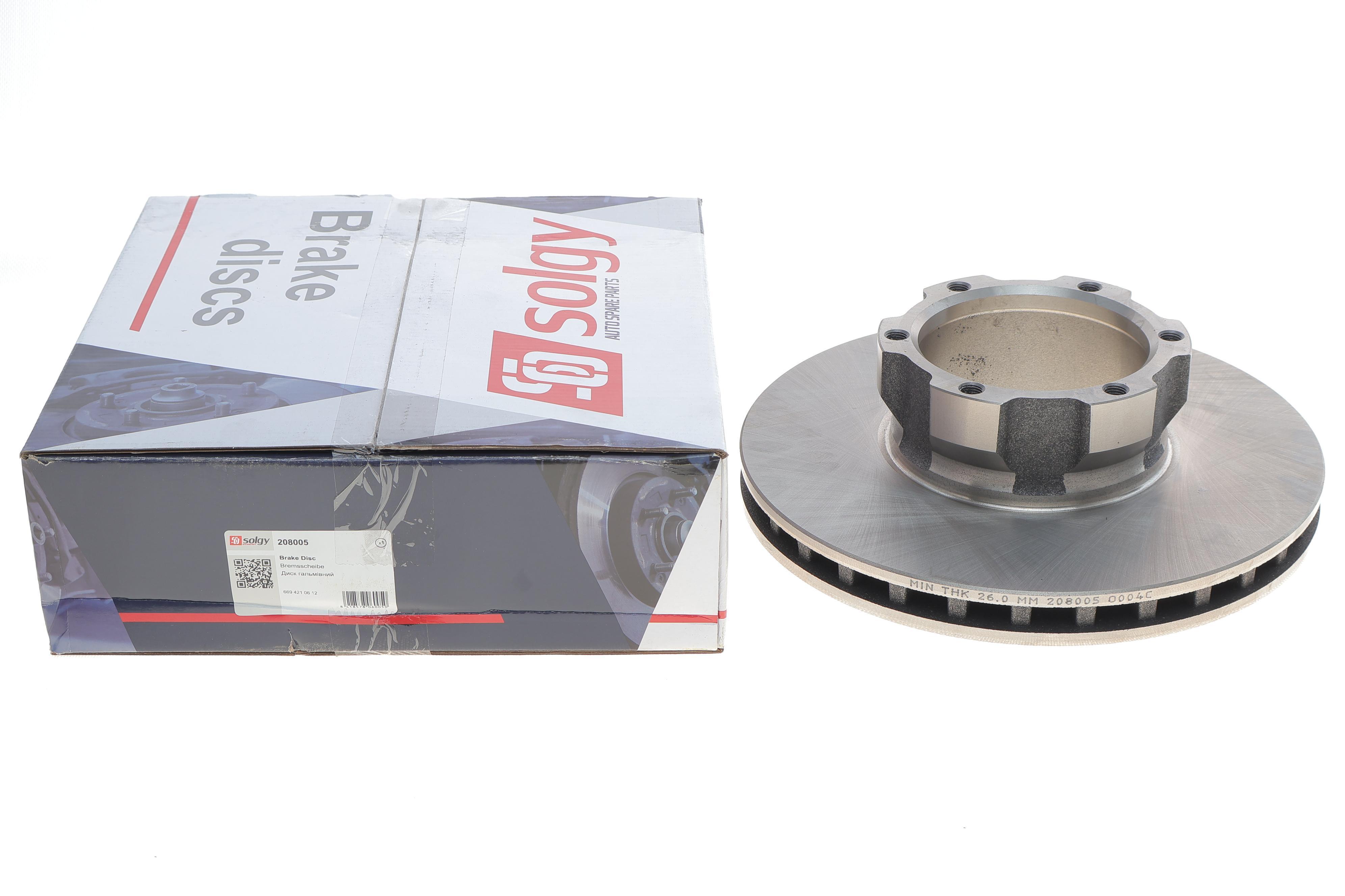 Диск гальмівний (передній) MB 609/Vario 512 (d=304 16")