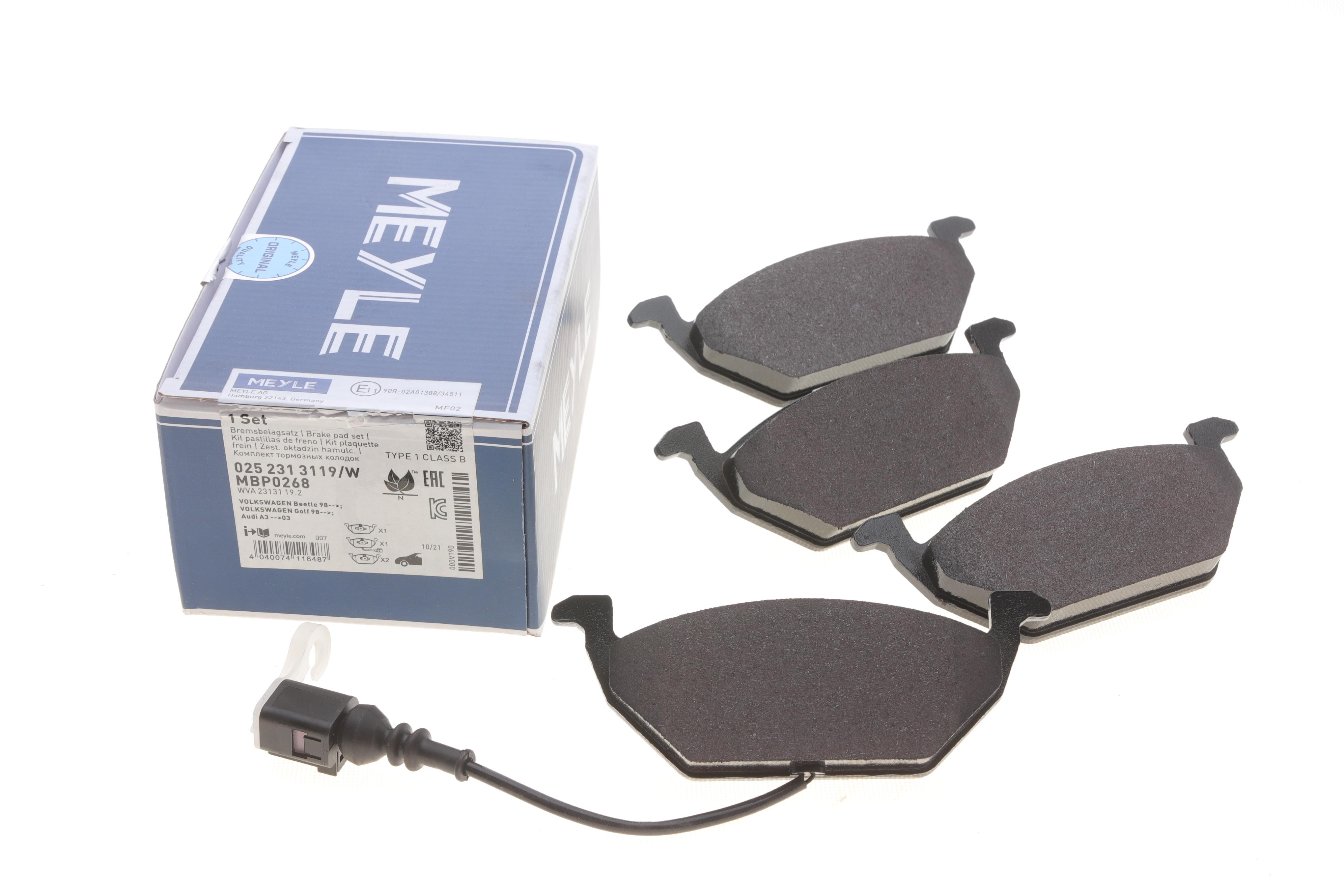 Колодки гальмівні (передні) VW Caddy 03- (з датчиком)