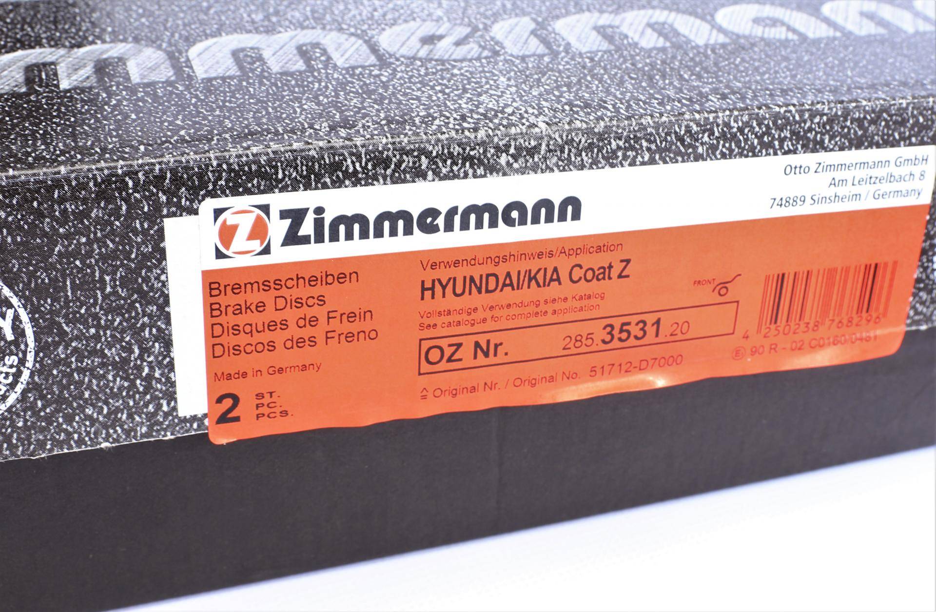 Диск гальмівний (передній) Hyundai Tucson/ I30/ Kia Ceed/Sportage 15- (305x25) (з покриттям) (вент.)