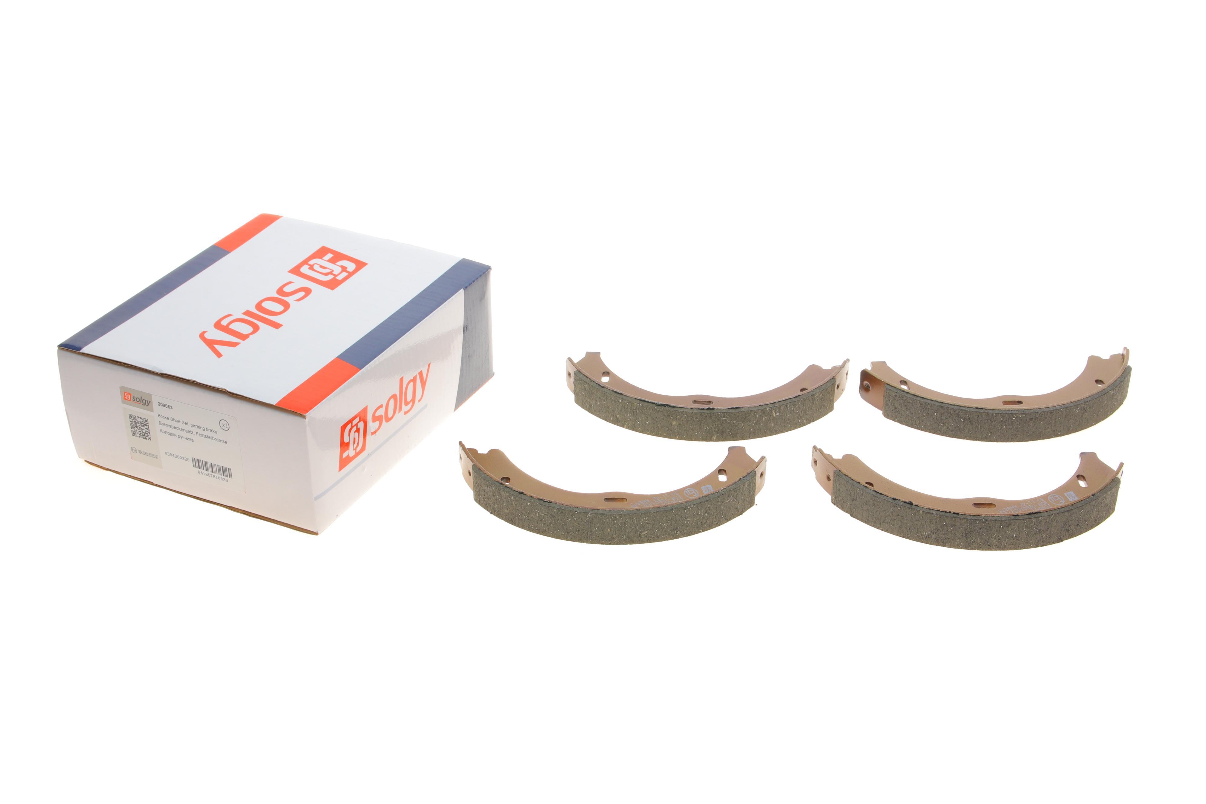 Колодки ручника MB Vito (W639) 03- (186x20)