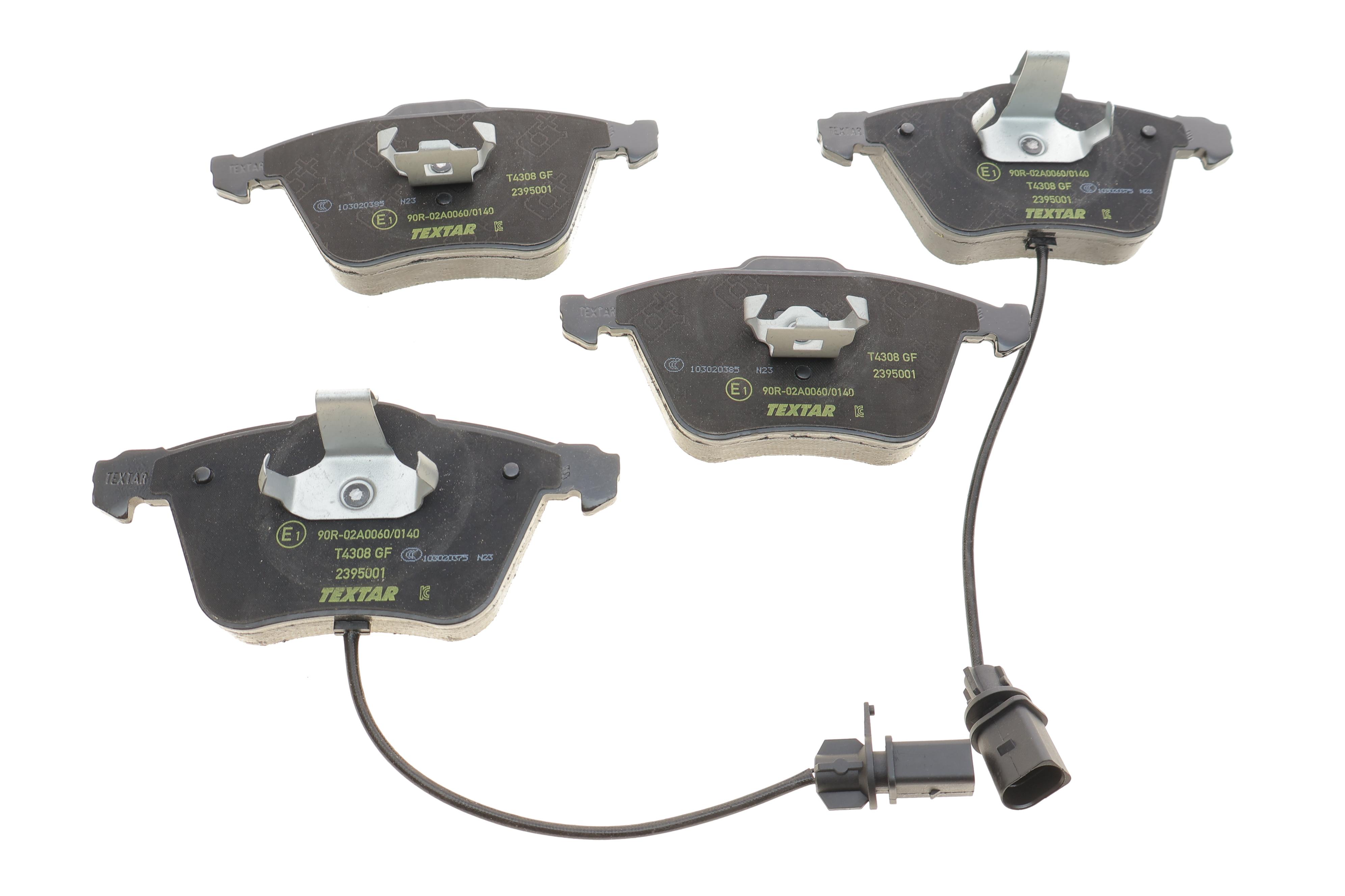 Колодки гальмівні (передні) Audi A4/A6/A8 02- (Teves) Q+ (з датчиками/L=210mm)