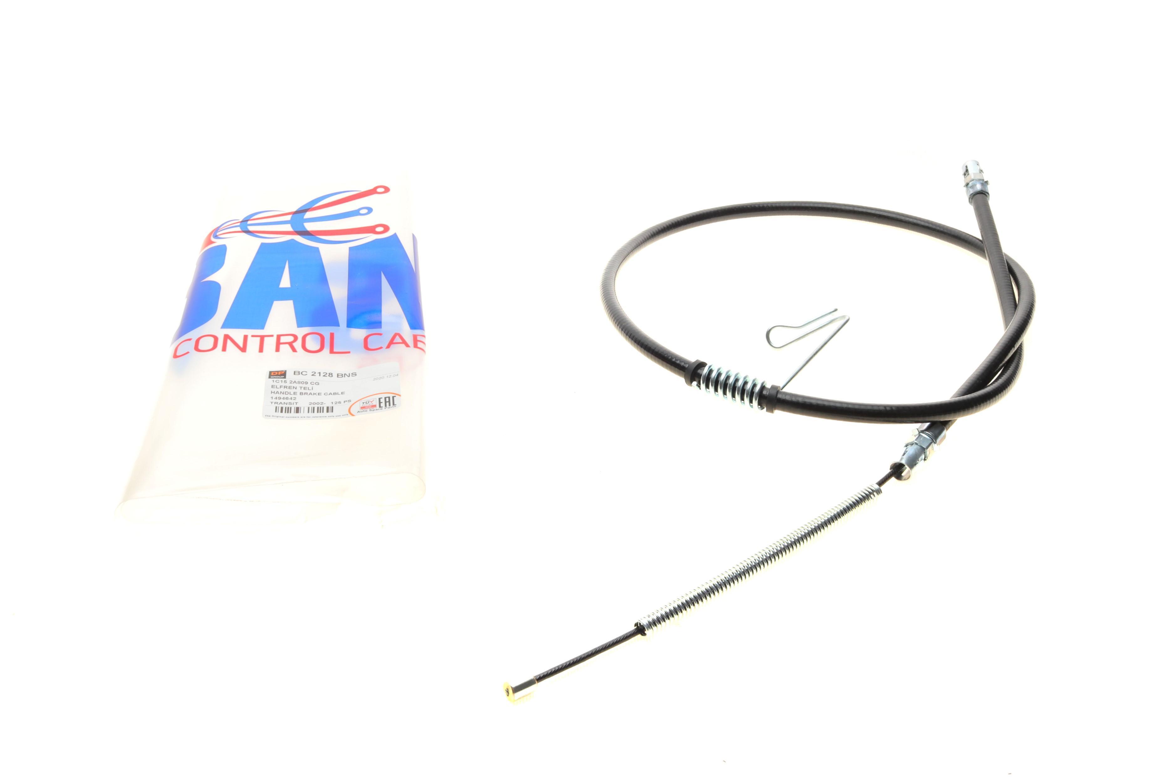 Трос ручника (задній) (L) Ford Transit 2.0/2.2 TDCi 00- (1547/1257mm)