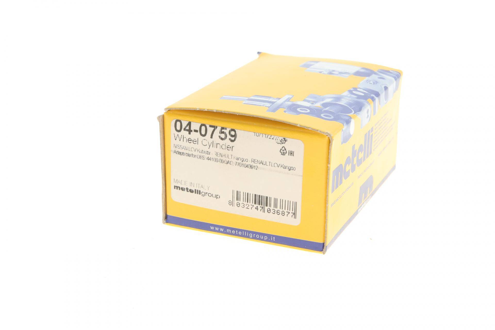 Циліндр гальмівний (задній) Renault Kangoo 97-/Nissan Kubistar 03-