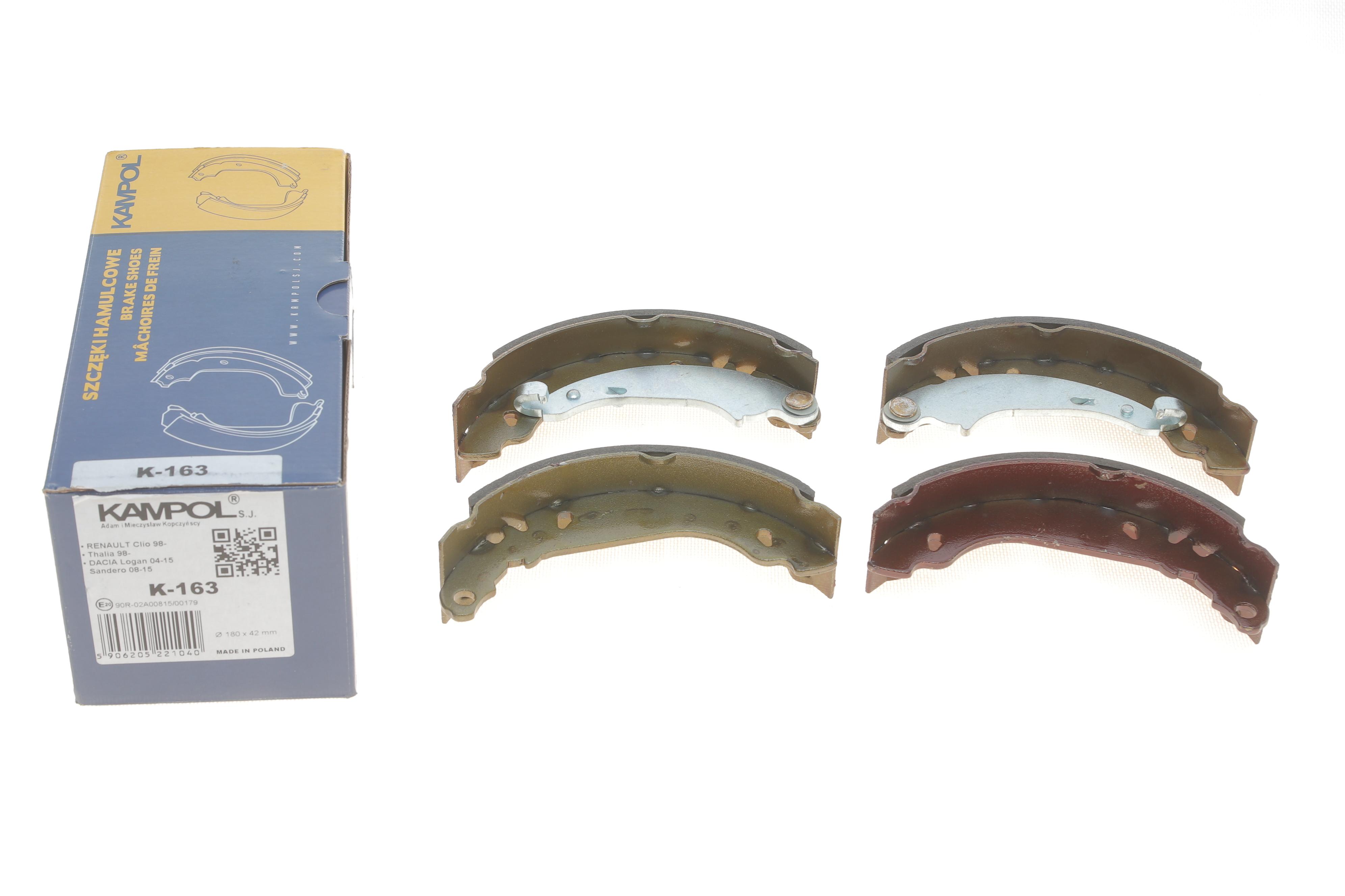 Колодки гальмівні (задні) Renault Clio II/Symbol I/Logan I (барабанні) (180x42)