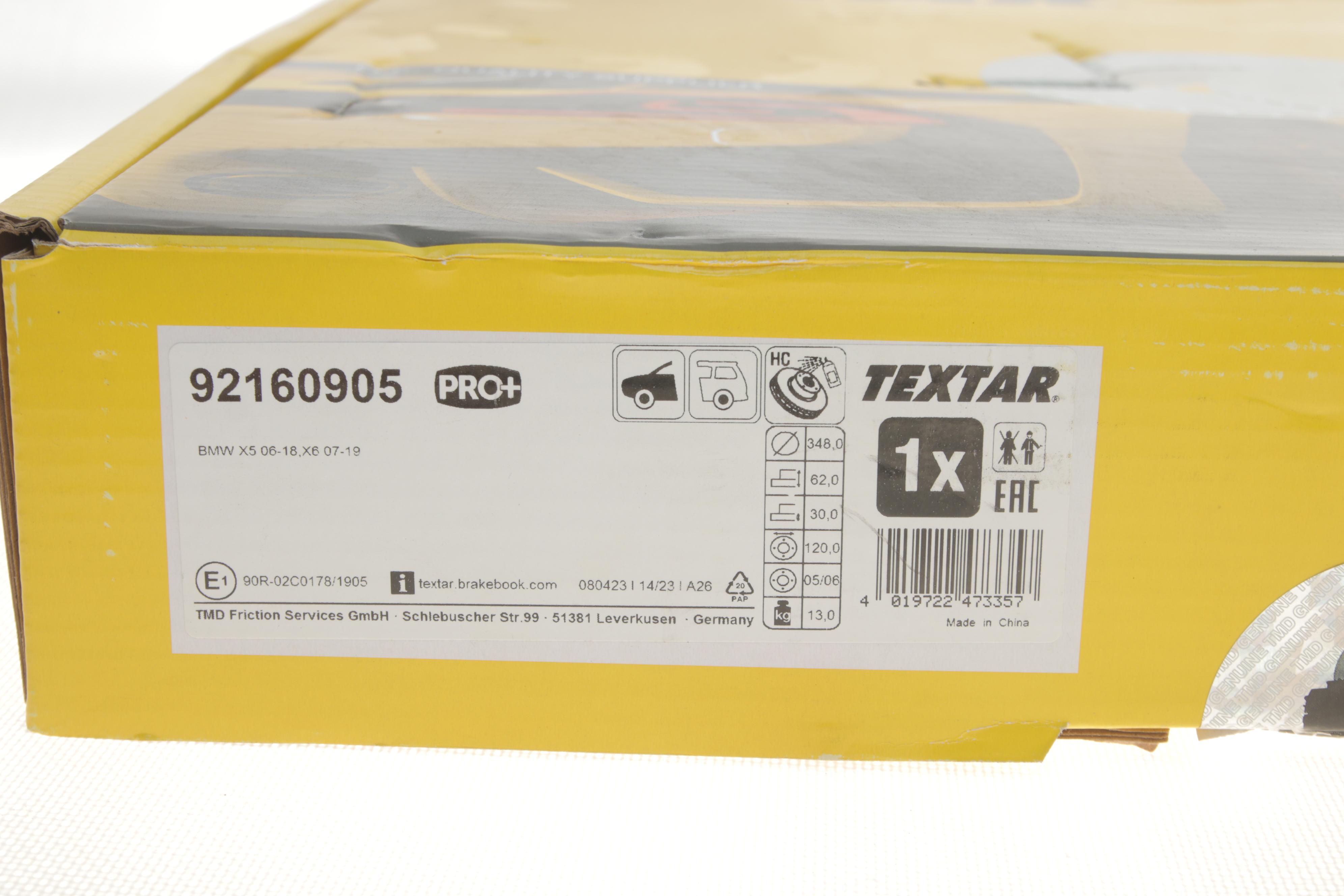 Диск гальмівний (передній) BMW X5 (E70/F15/F85)/X6 (E71/E72/F16/F86) 07- (348x30) PRO+