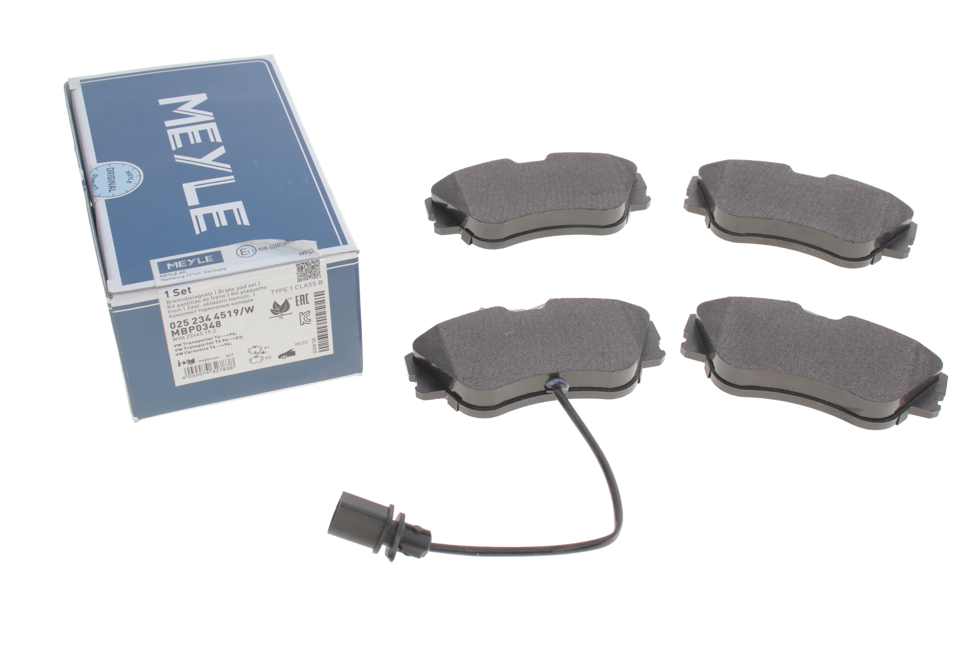 Колодки гальмівні (передні) VW T4 1.9-2.5TDI (TRW) (з датчиком)