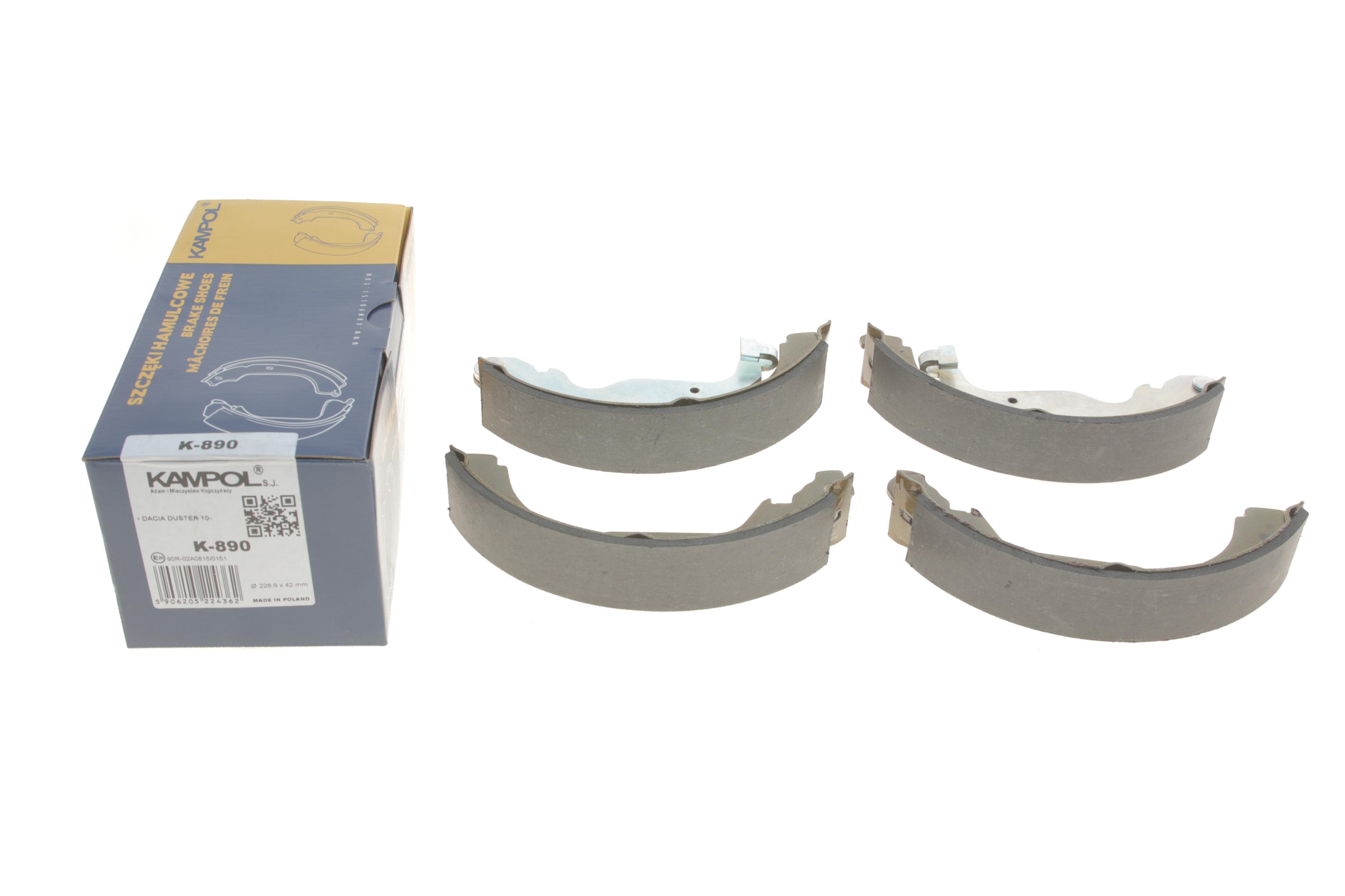 Колодки гальмівні (задні) Dacia Duster 10- (барабанні) (228.6x42)
