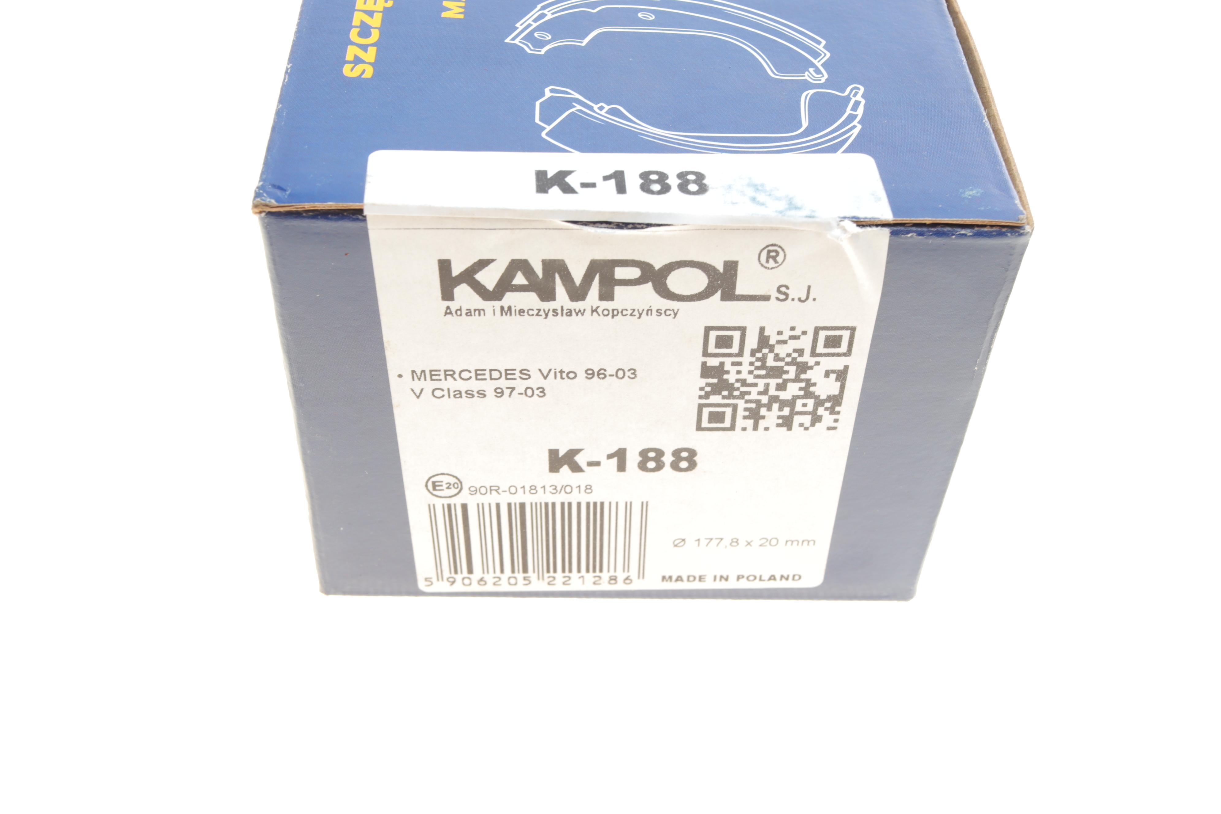 Колодки ручника MB Vito (W638) 96-03 (180x20)