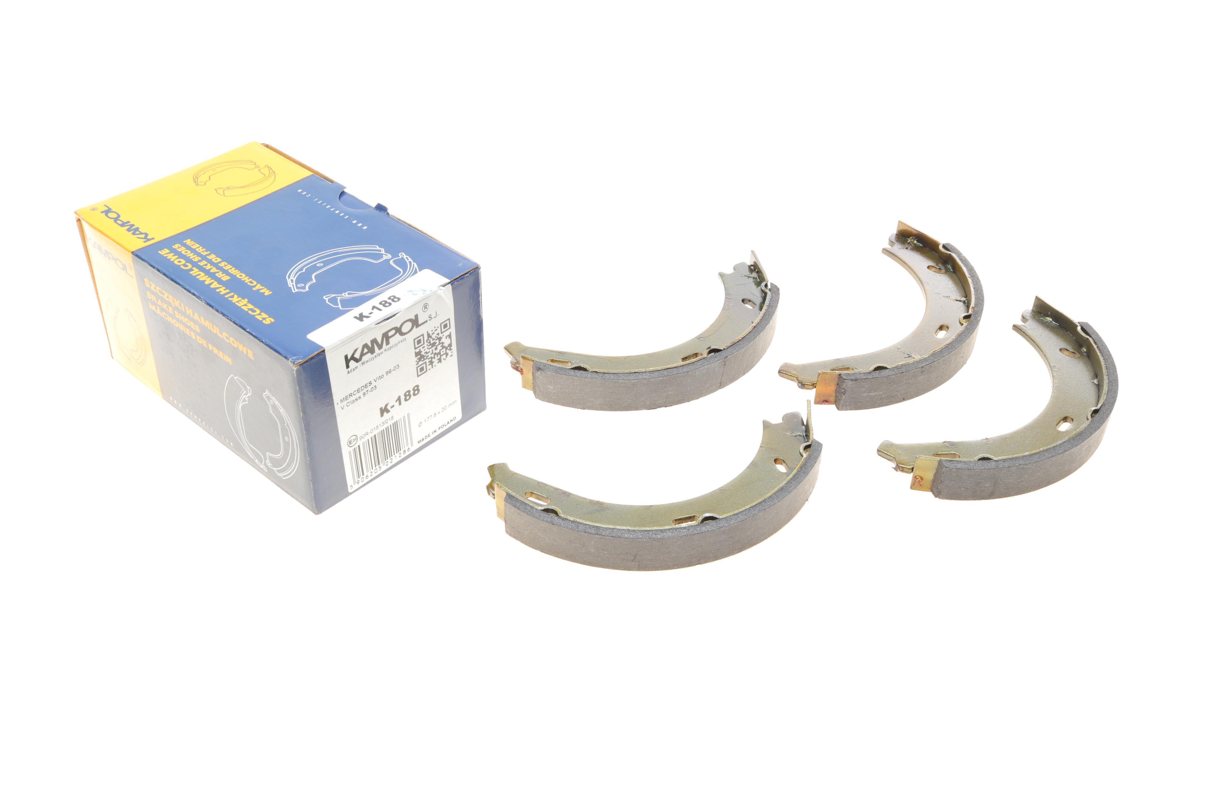 Колодки ручника MB Vito (W638) 96-03 (180x20)