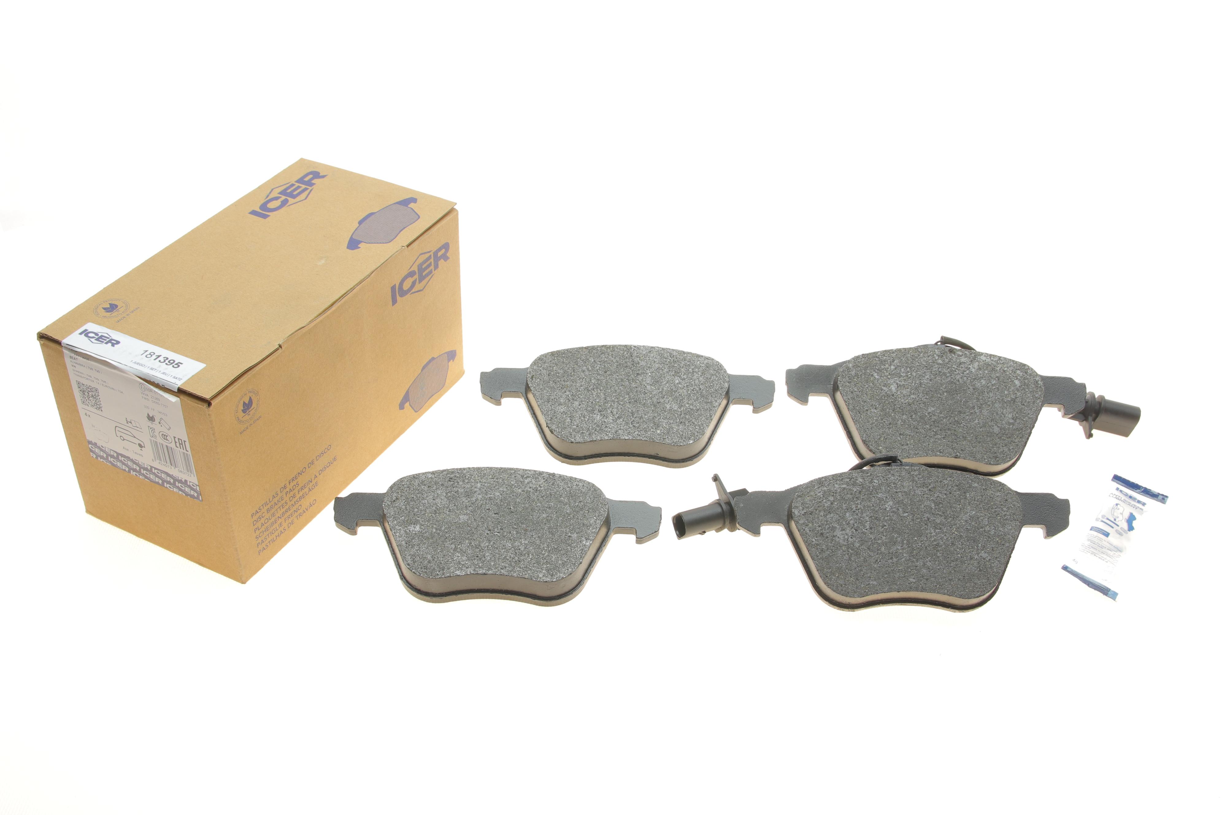 Колодки гальмівні (передні) Ford Galaxy 95-06/Seat Alhambra/VW Sharan 95-10/VW T4 90-03 (+датчики)