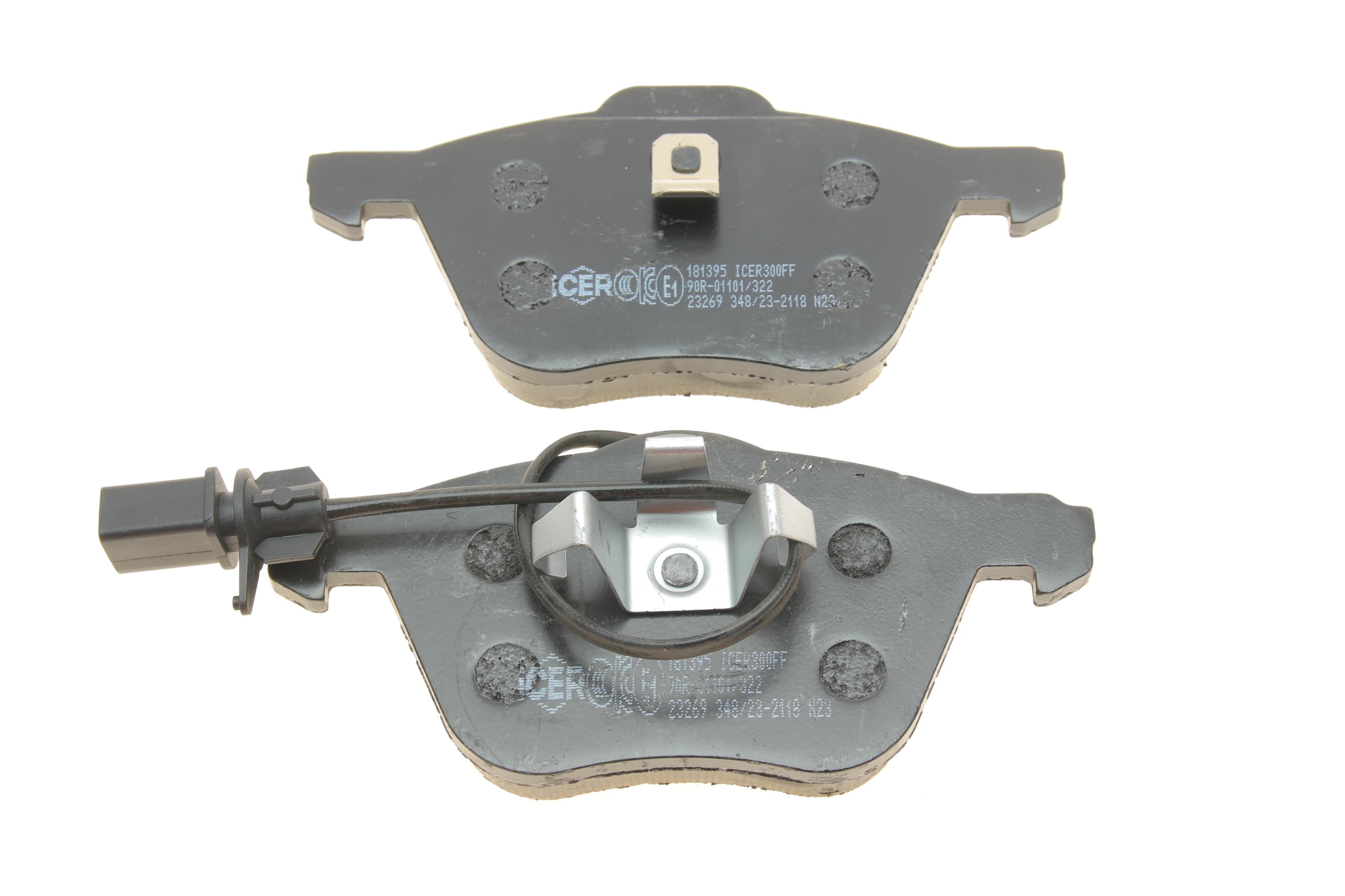 Колодки гальмівні (передні) Ford Galaxy 95-06/Seat Alhambra/VW Sharan 95-10/VW T4 90-03 (+датчики)