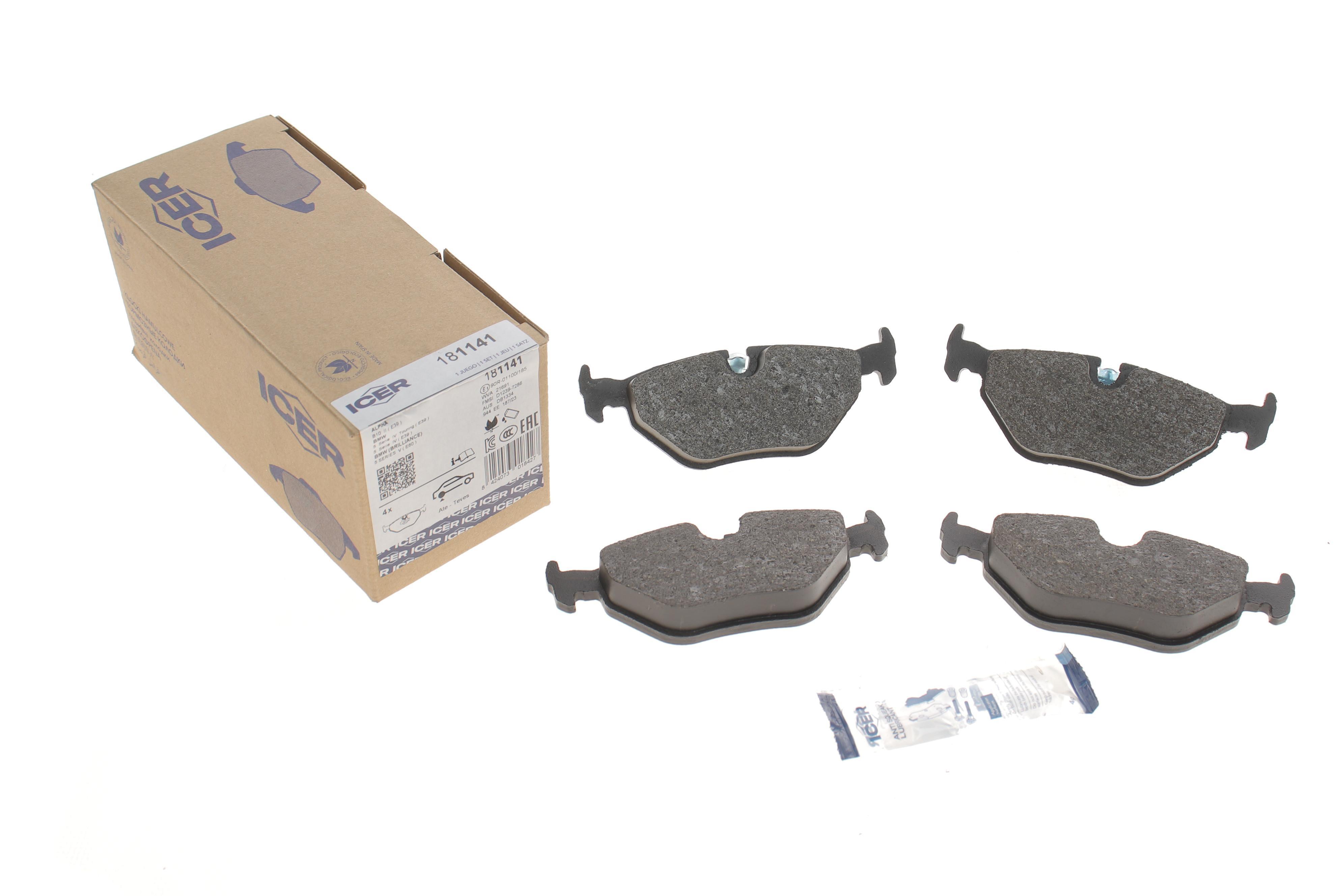 Колодки гальмівні (задні) BMW 5 (E39) 95-04