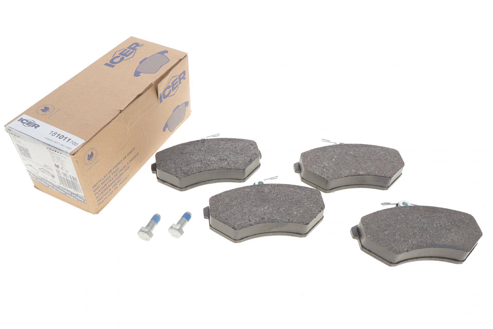 Колодки гальмівні (передні) Audi 80 91-96/A4 94-01/VW Caddy 95-04/Golf 90-02/Passat B3/B4 88-96