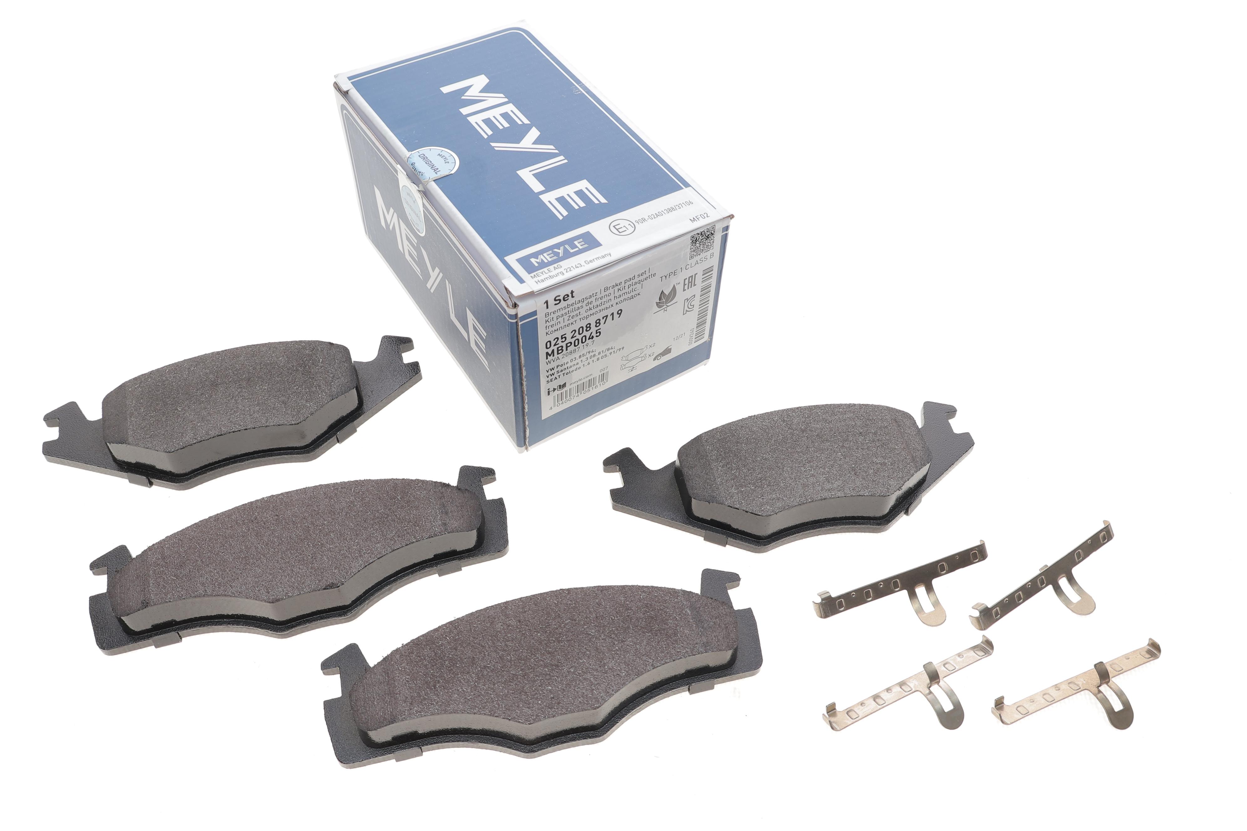 Колодки гальмівні (передні) Seat Cordoba/Ibiza II/VW Golf/Jetta II /Passat/Polo 1.3-2.2 0. 76-99