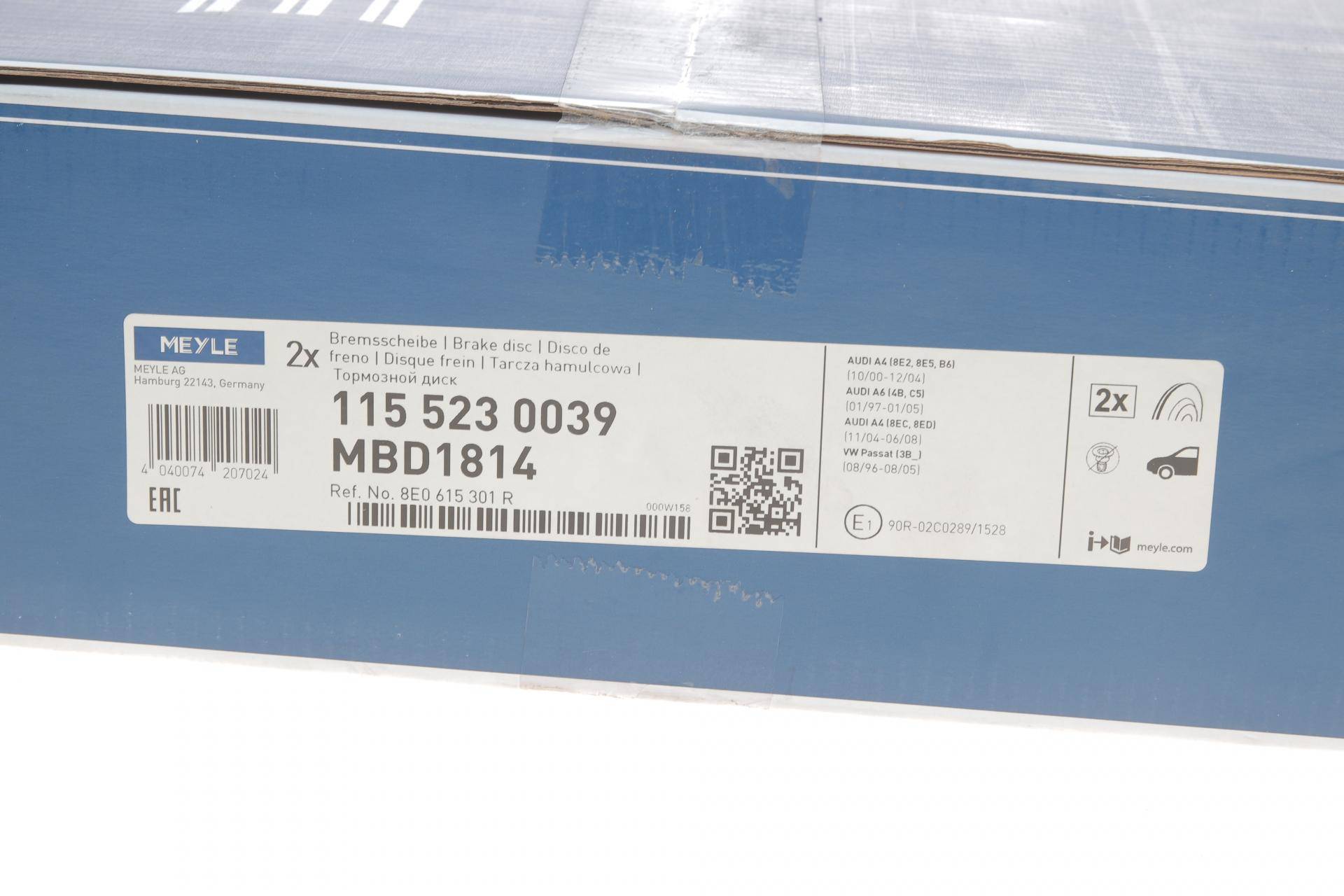 Диск гальмівний (передній) Audi A4/A6/VW Passat 00-09 (312х25)