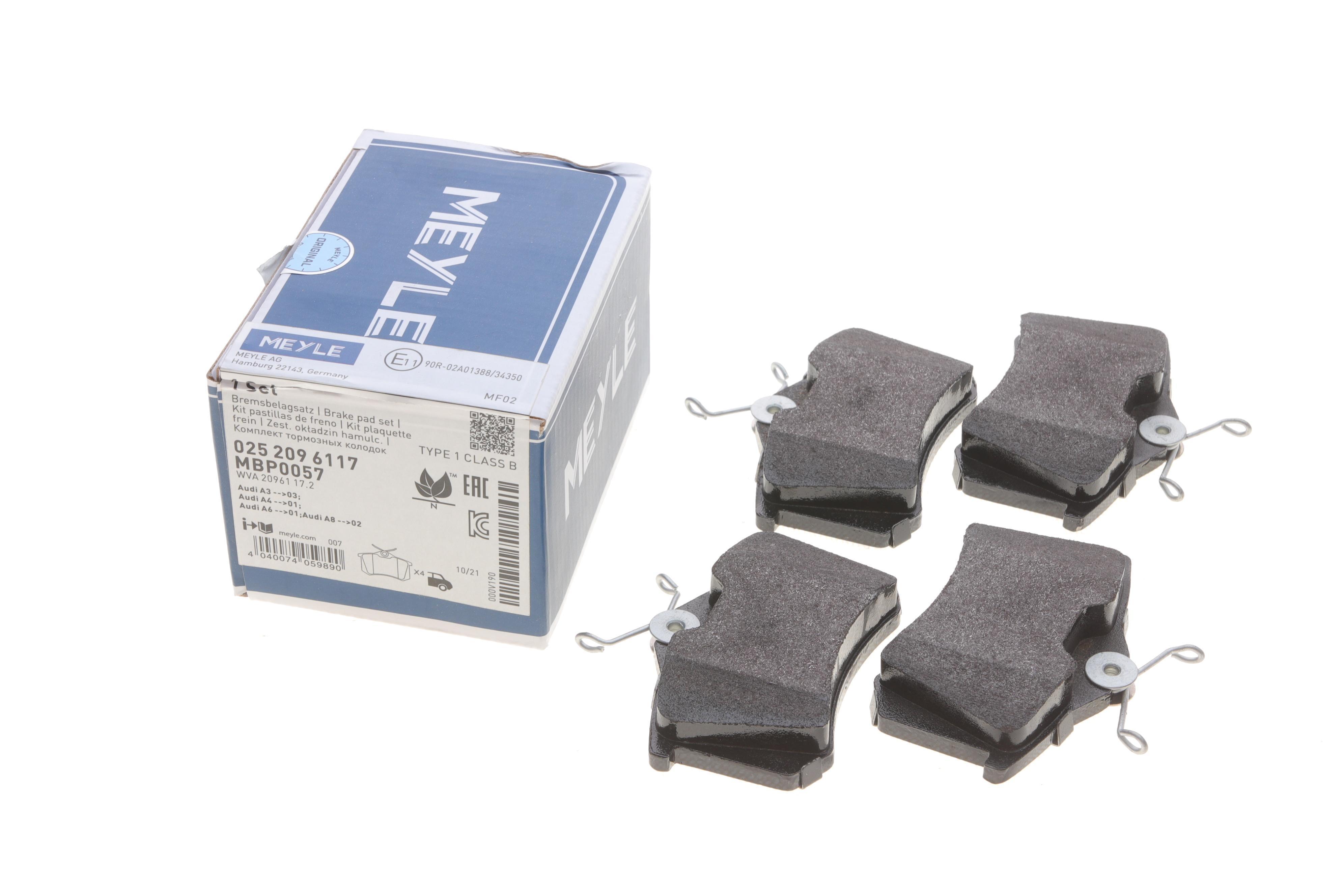 Колодки гальмівні (задні) VW Caddy III 04-/Peugeot 308 07-/Citroen C4 04- (87.1x52.8x17.2)