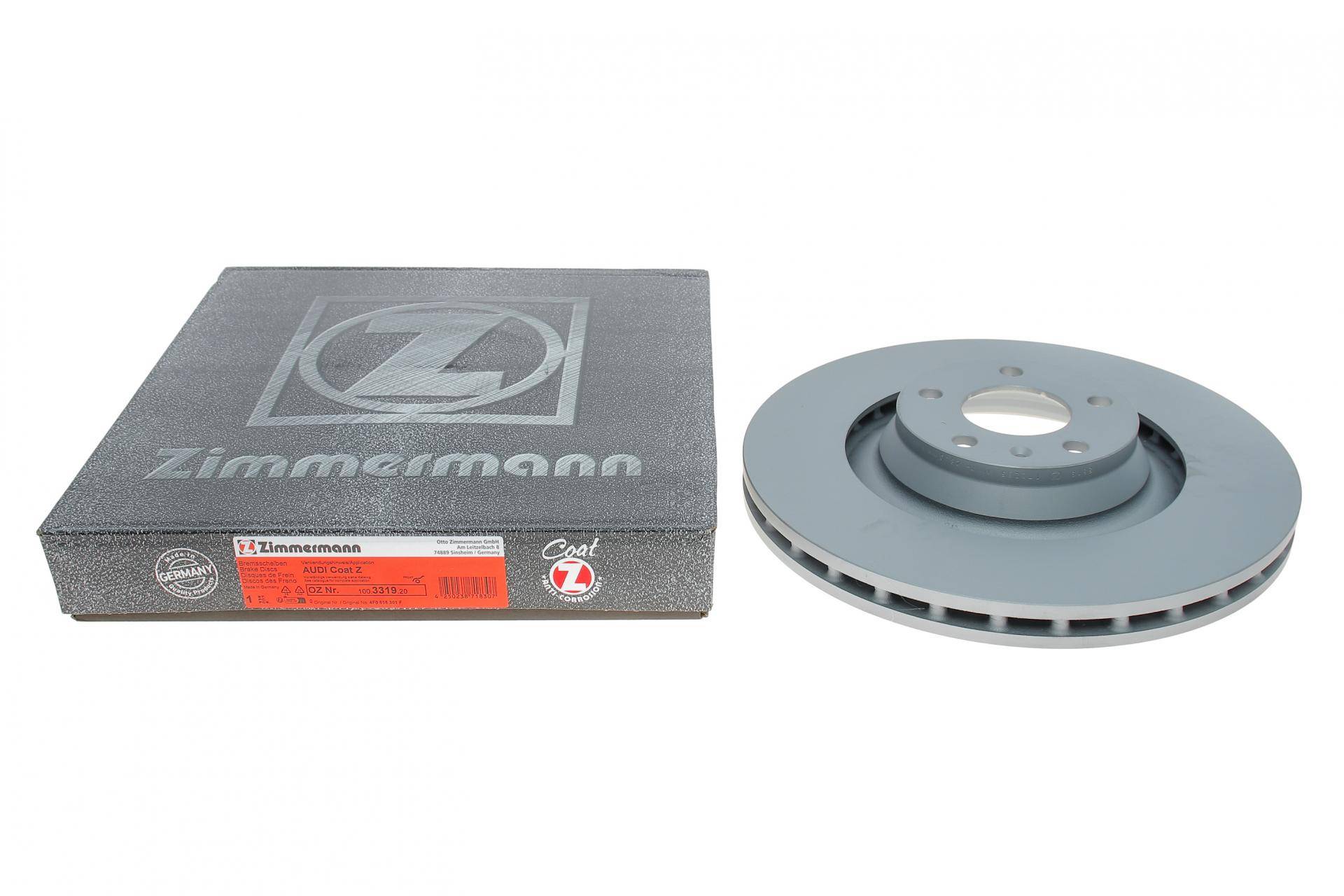 Диск гальмівний (передній) Audi A6 04-11 (347х30) (з покриттям) (вент.)