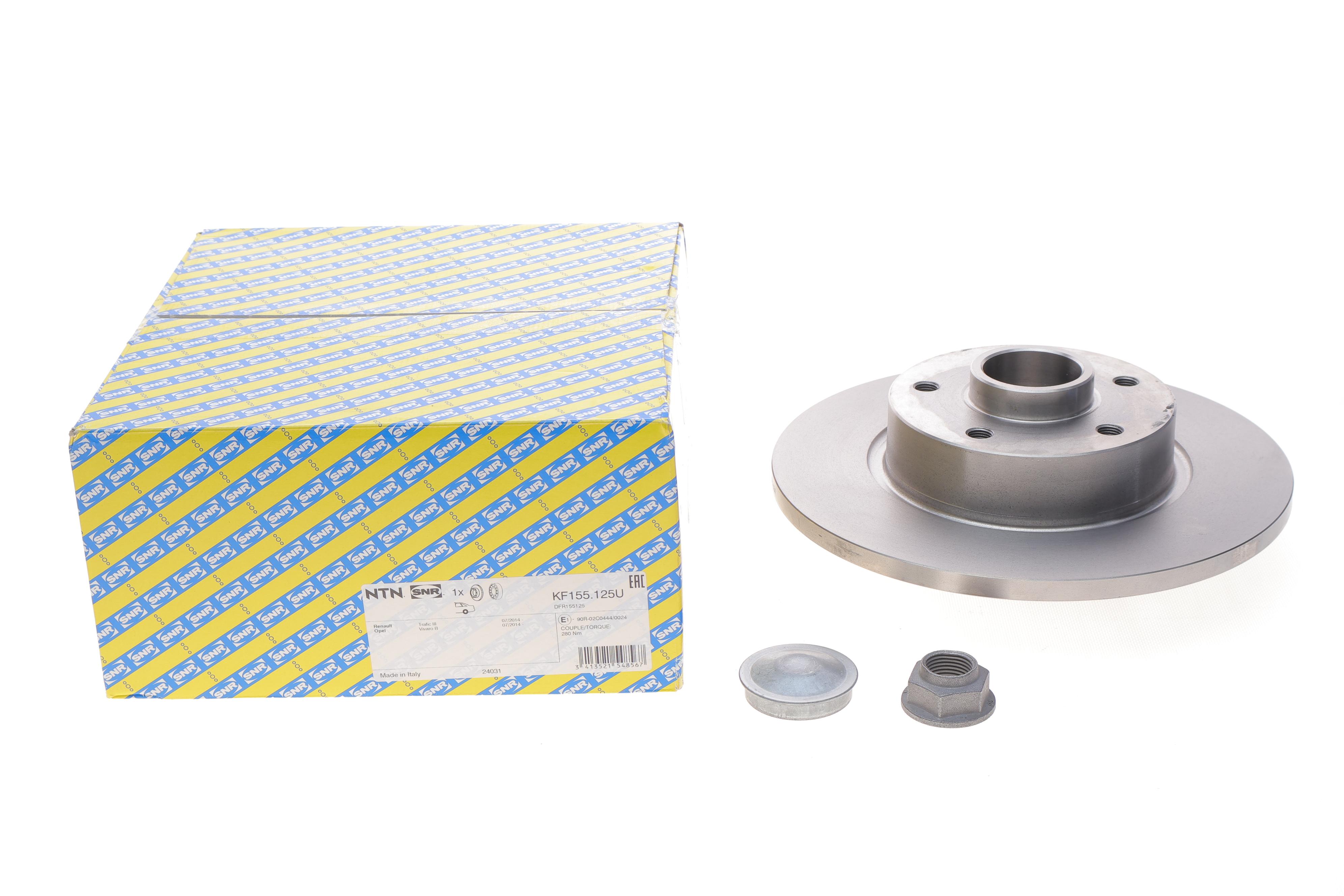 Диск гальмівний (задній) Renault Trafic 14- (280x12) (з підшипником)