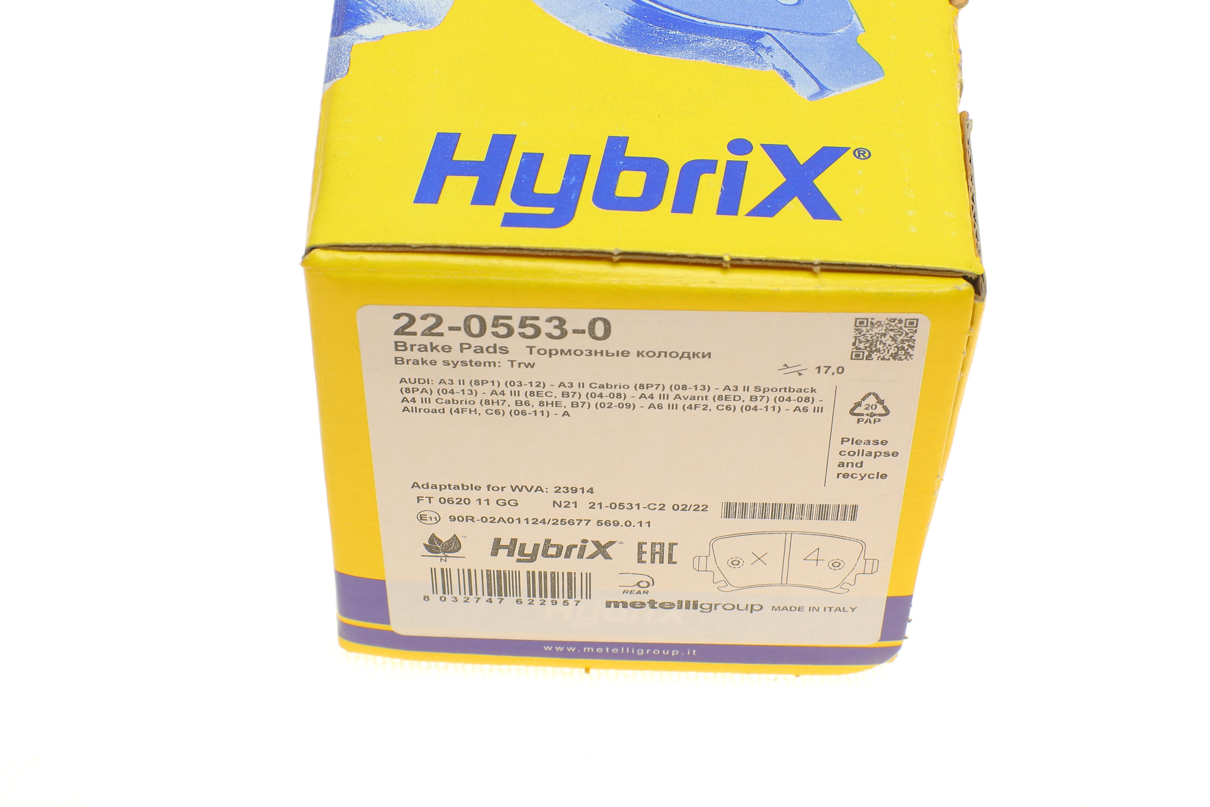 Колодки гальмівні (задні) Audi A3/A4/A6/TT/Skoda Octavia/SuperB/VW Caddy/Golf/Passat B6/Touran 03-