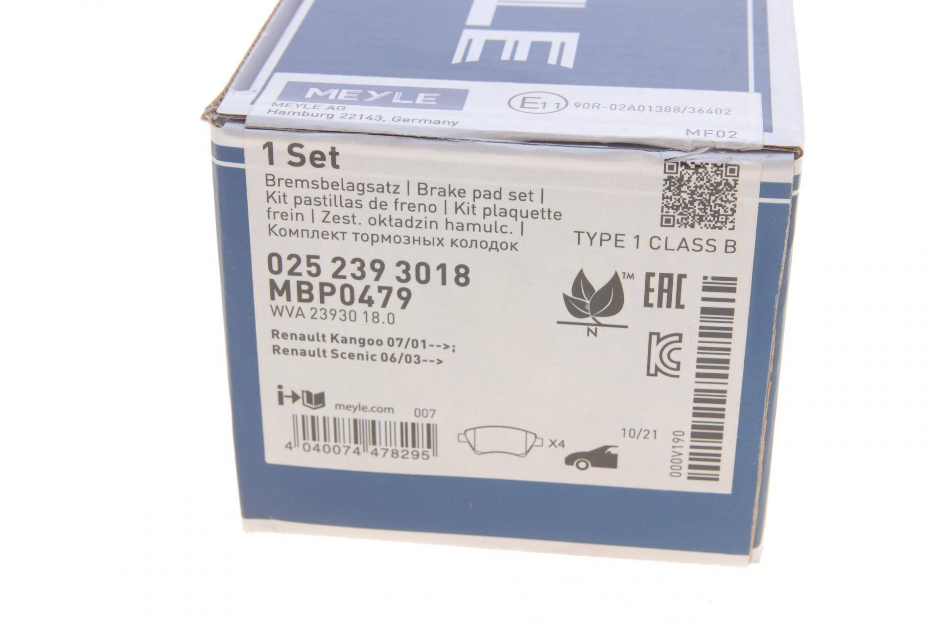 Колодки гальмівні (передні) Renault Kangoo 4x4 01-