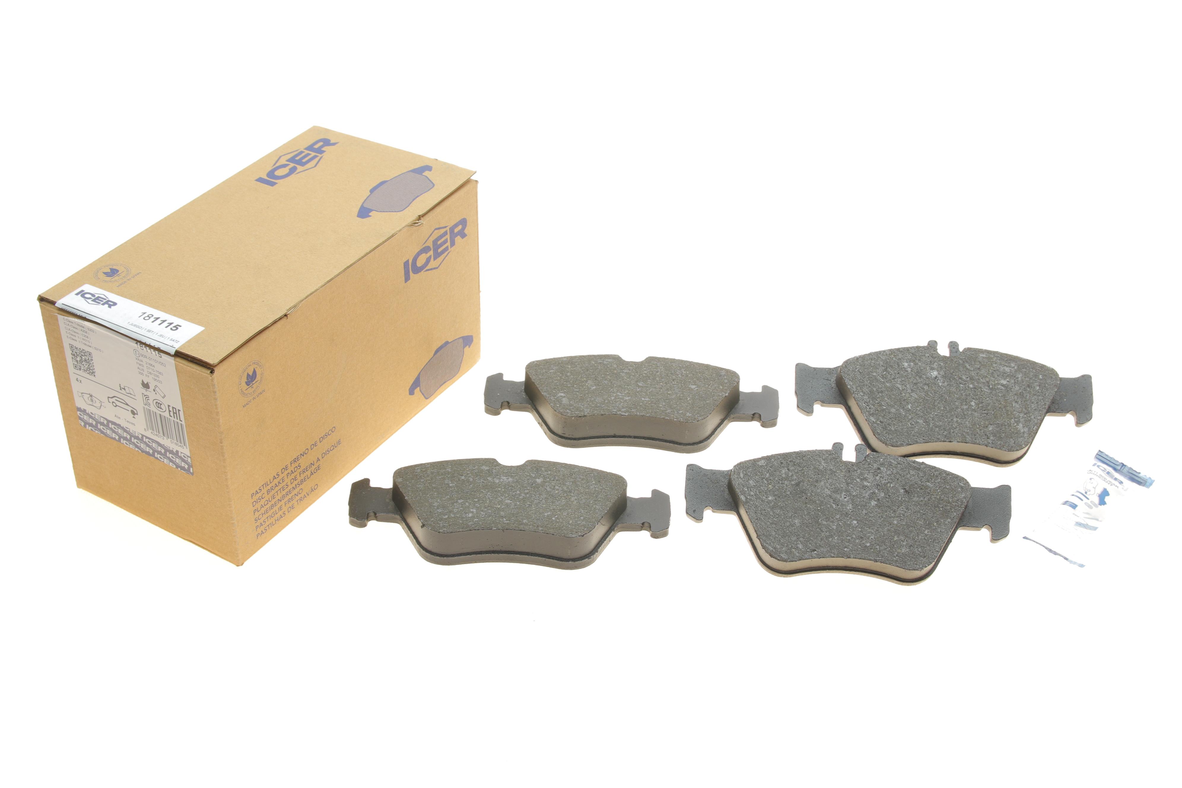 Колодки гальмівні (передні) MB C-class (W202/S202)/E-class (W210/S210)/CLK-class (C208)/SLK 93-04