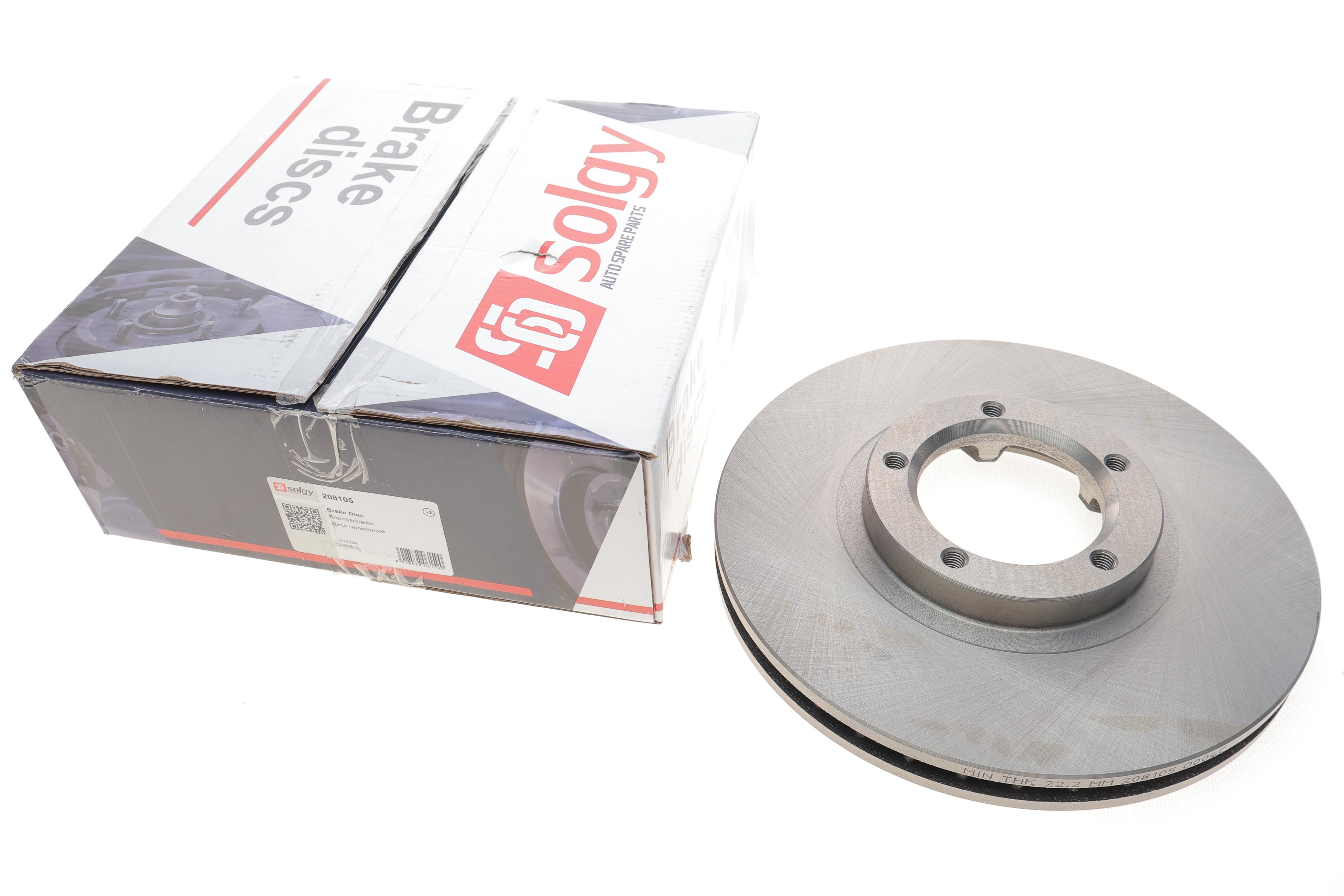 Диск гальмівний (передній) Ford Transit 91-00 T12" (254x24.2)