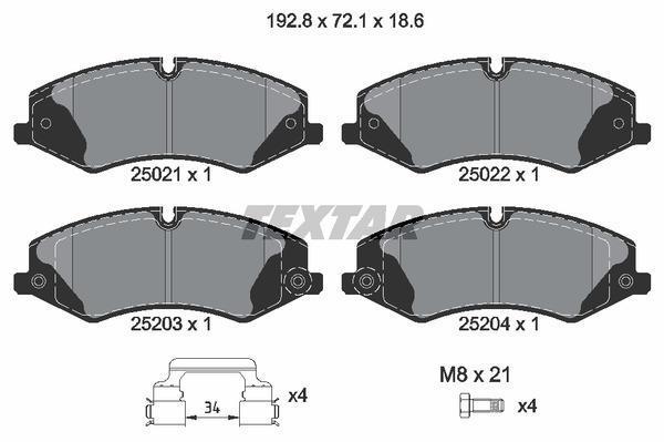 Колодки гальмівні (передні) Land Rover 2.0-5.0 4x4 06- (TRW) Q+