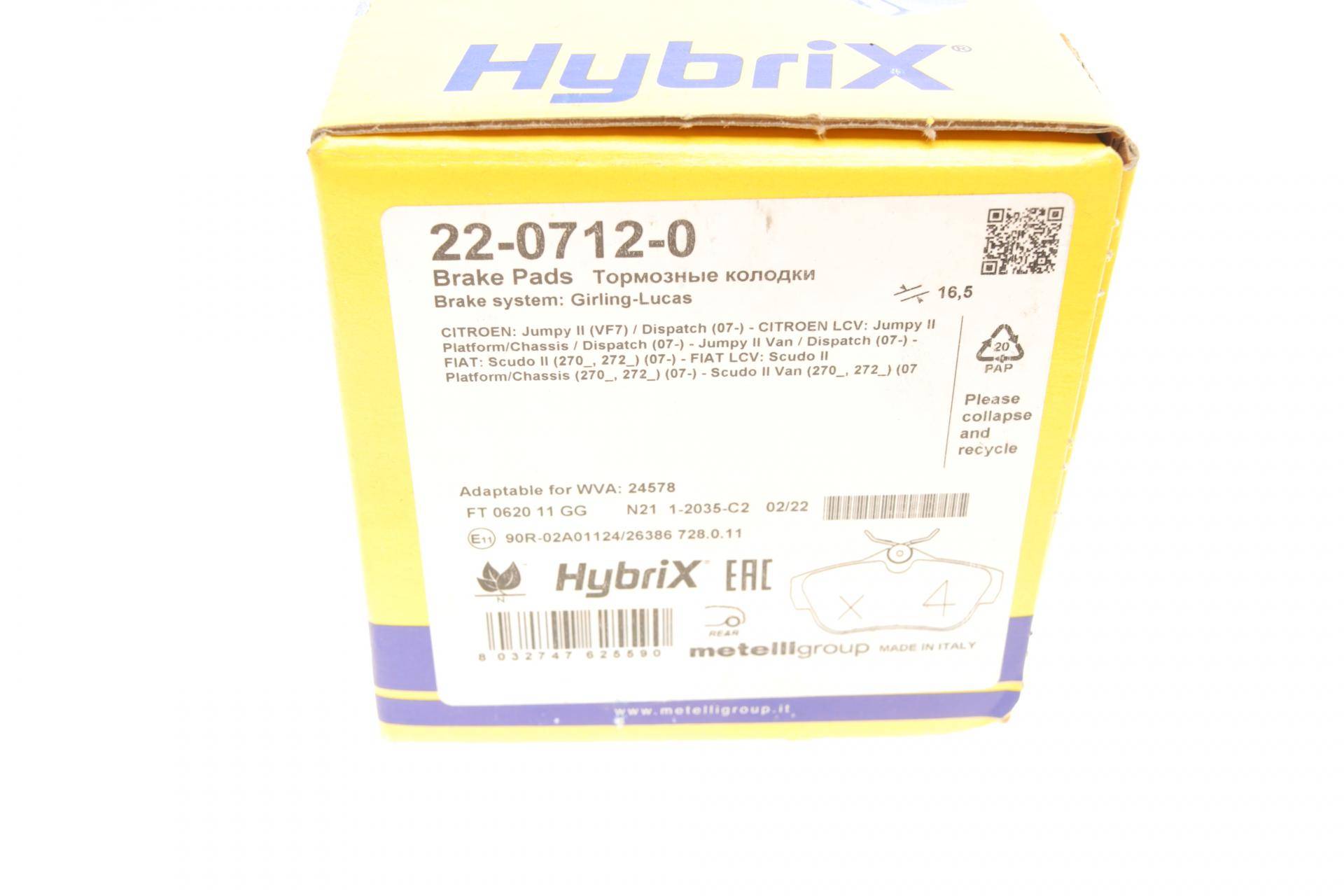 Колодки гальмівні (задні) Citroen Jumpy/Fiat Scudo/Peugeot Expert 07-