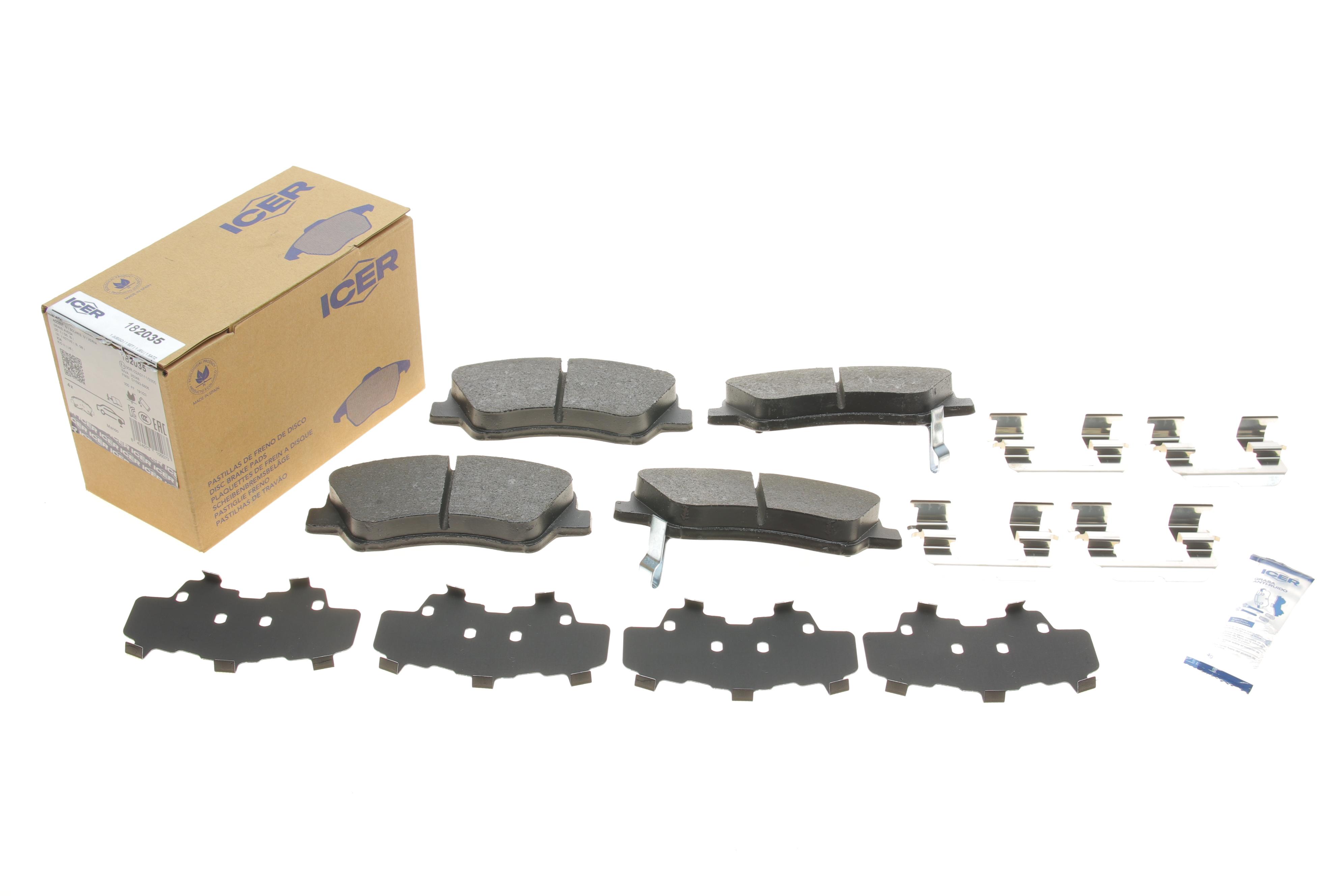 Колодки гальмівні (передні) Hyundai Accent IV 10-/ i20 14-/Solaris 17-/Kia Rio III 11-