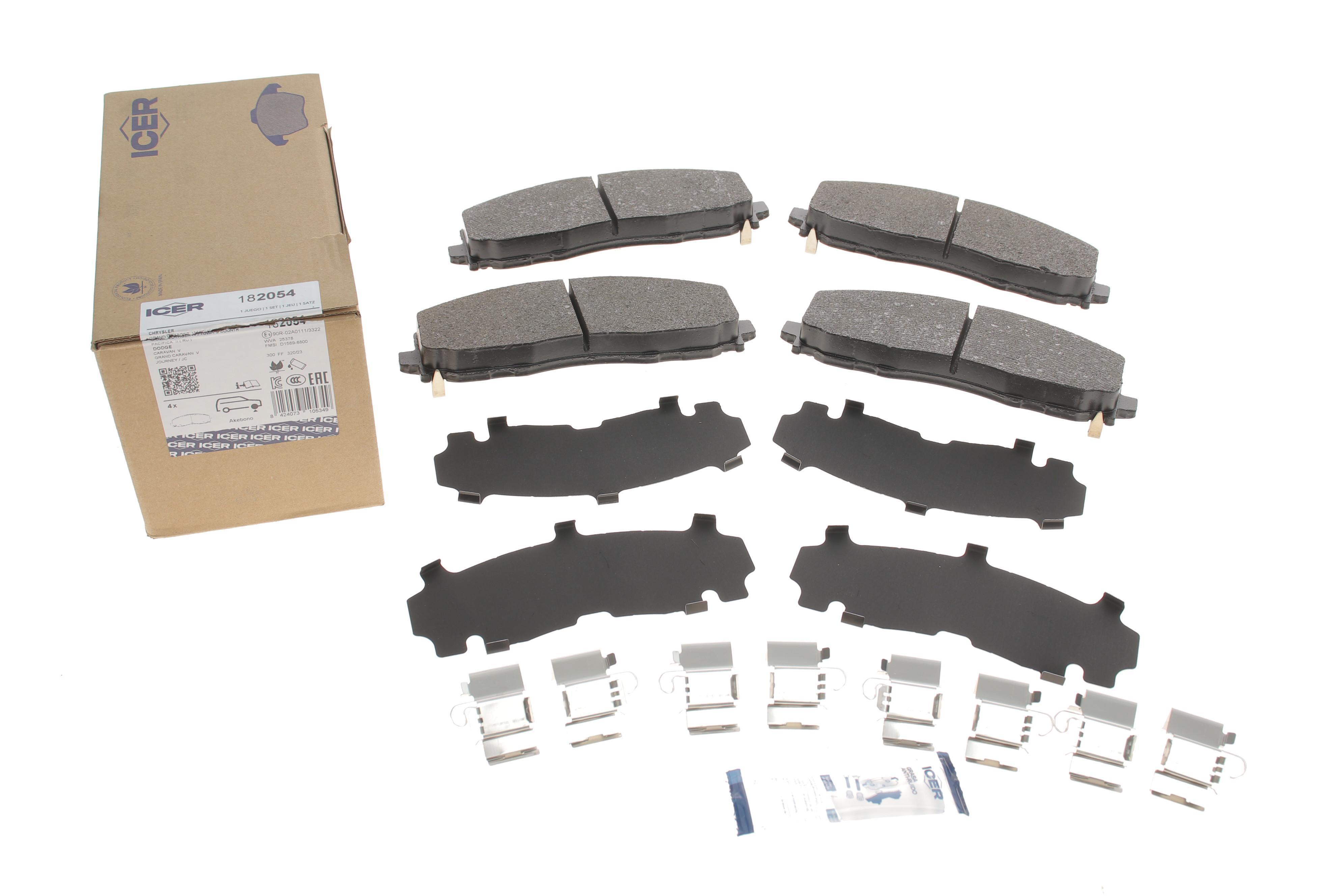 Колодки гальмівні (передні) Chrysler Grand Voyager/Dodge Journey/Caravan 07-/Fiat Freemont 11-