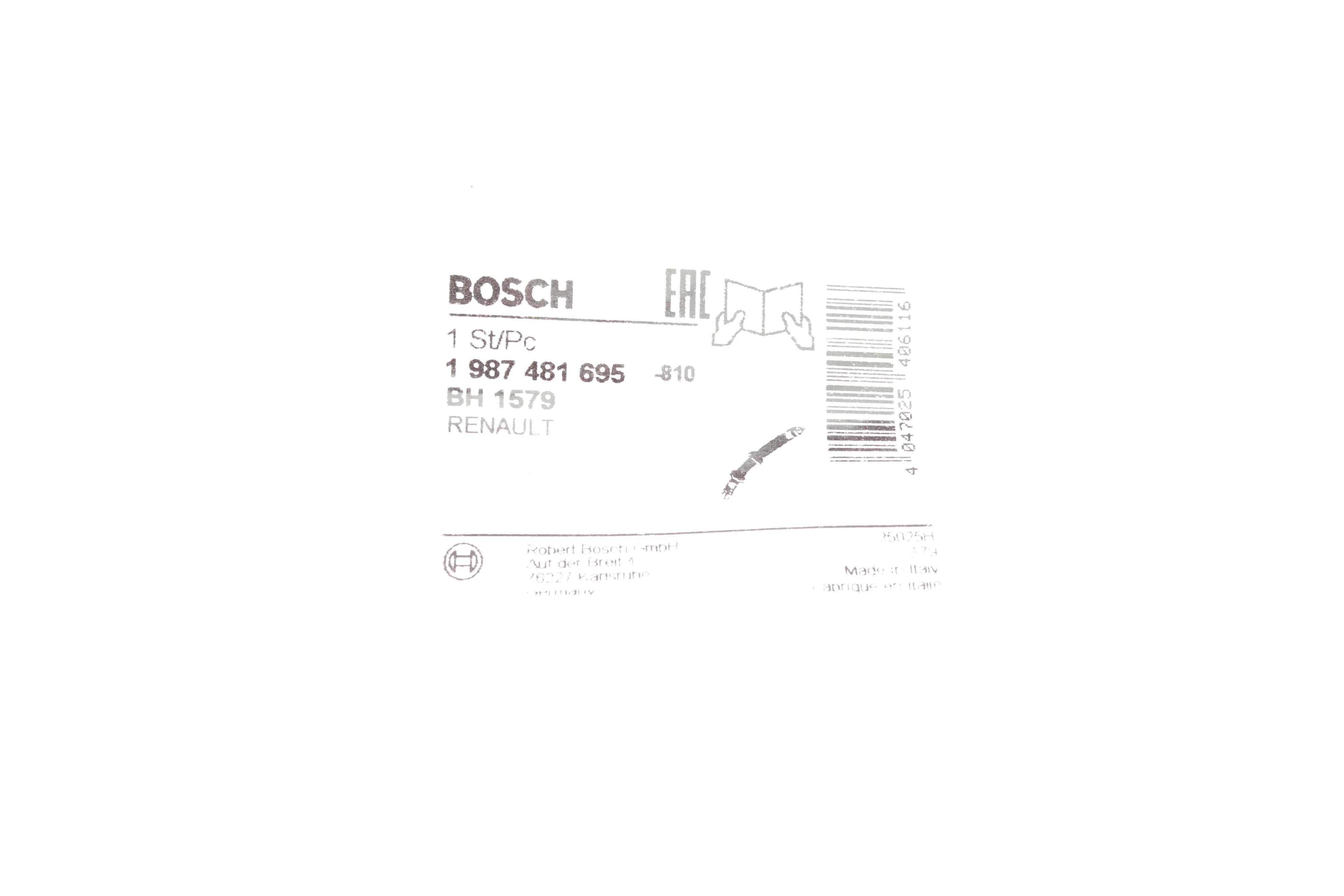 Шланг гальмівний (передній) Opel Movano/ Renault Master 2.3CDTI 10- (375mm)