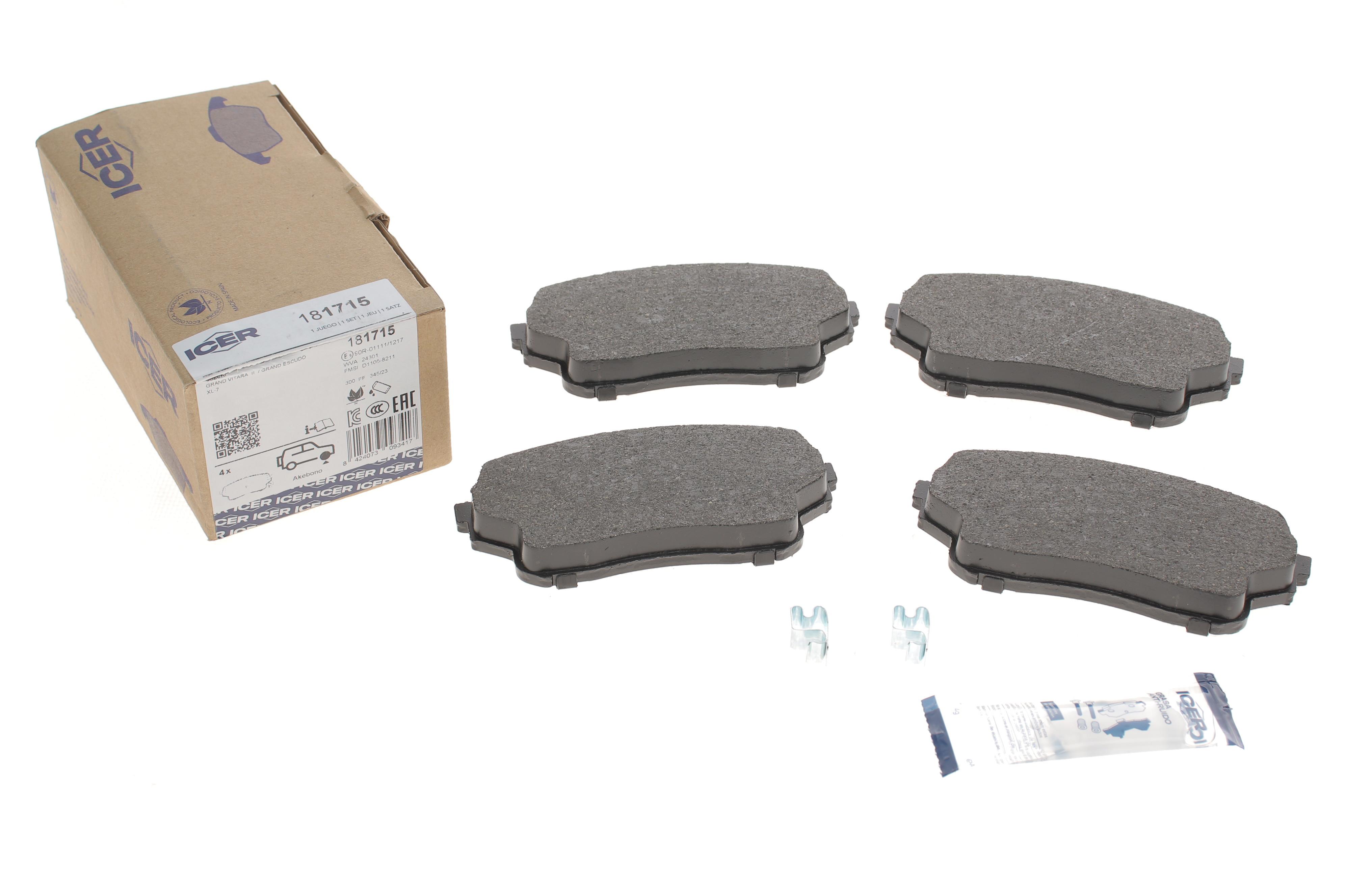 Колодки гальмівні (передні) Suzuki Grand Vitara 01-05/XL-7 01-06