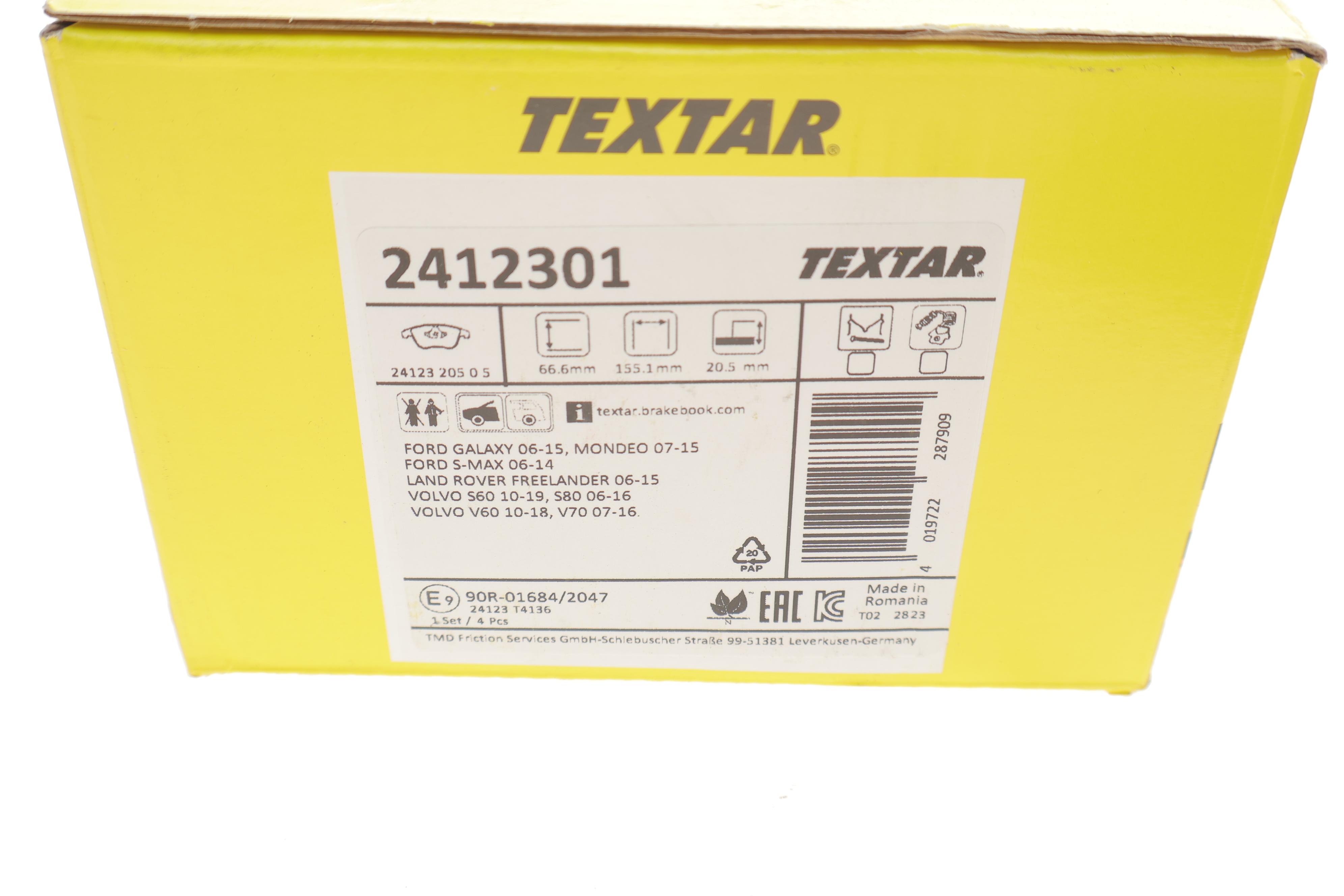 Колодки гальмівні (передні) Land Rover Freelander/Ford Mondeo IV 1.8-2.5 07- (Teves) Q+