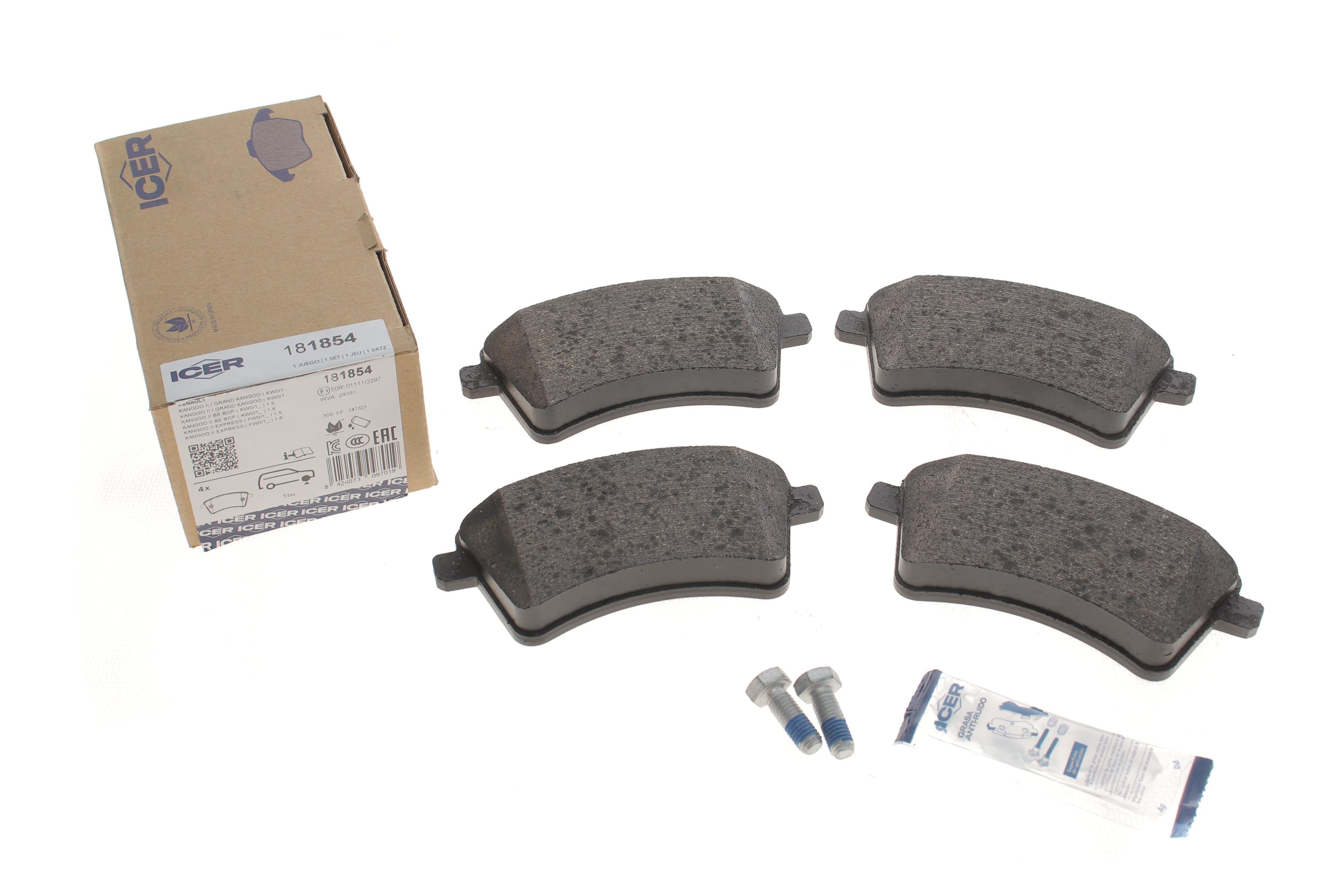 Колодки гальмівні (передні) Renault Kangoo 08-