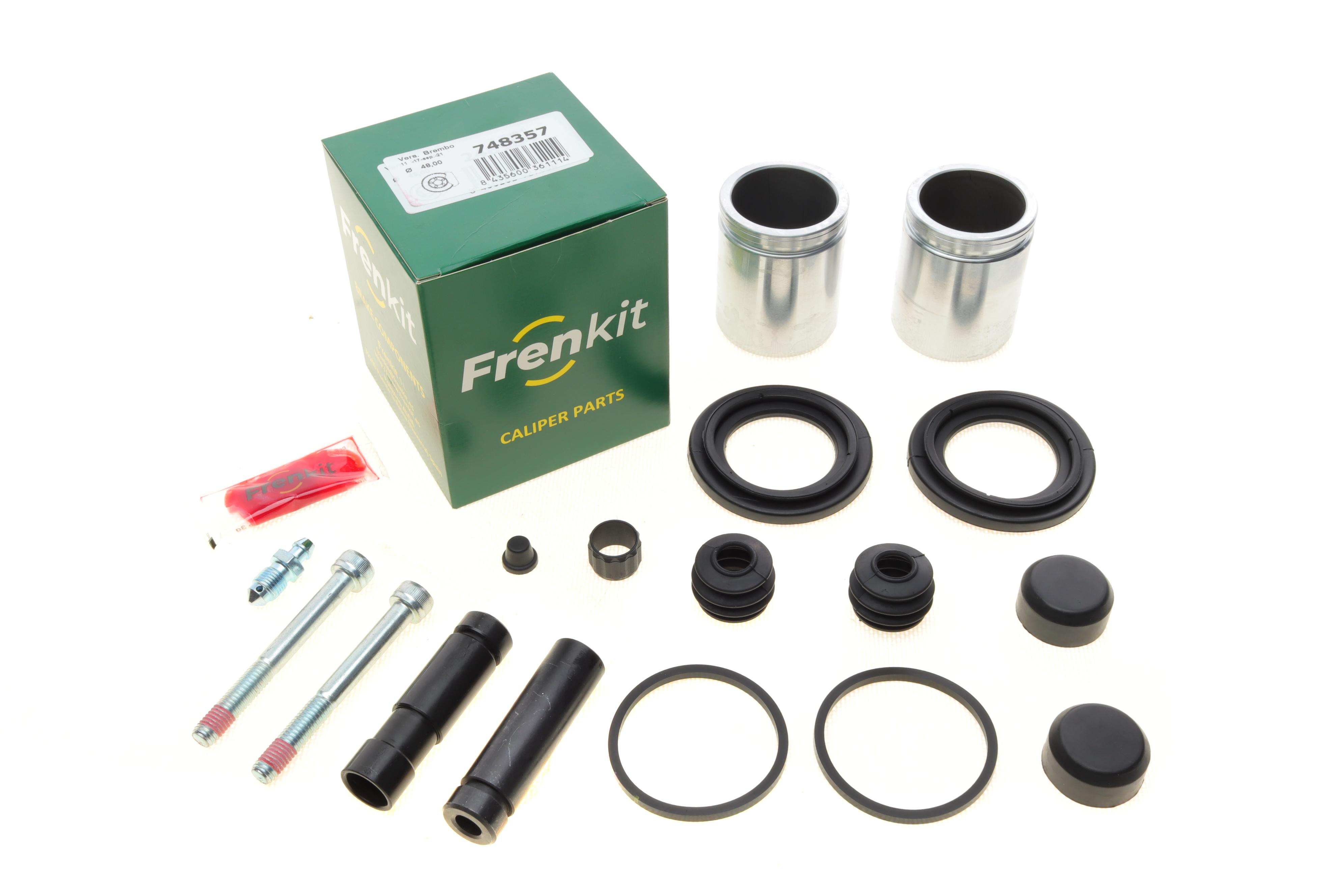 Ремкомплект супорта (переднього) MB Sprinter 906 06- (d=48mm)(Brembo)(+2 поршня/направляюча) SuperK